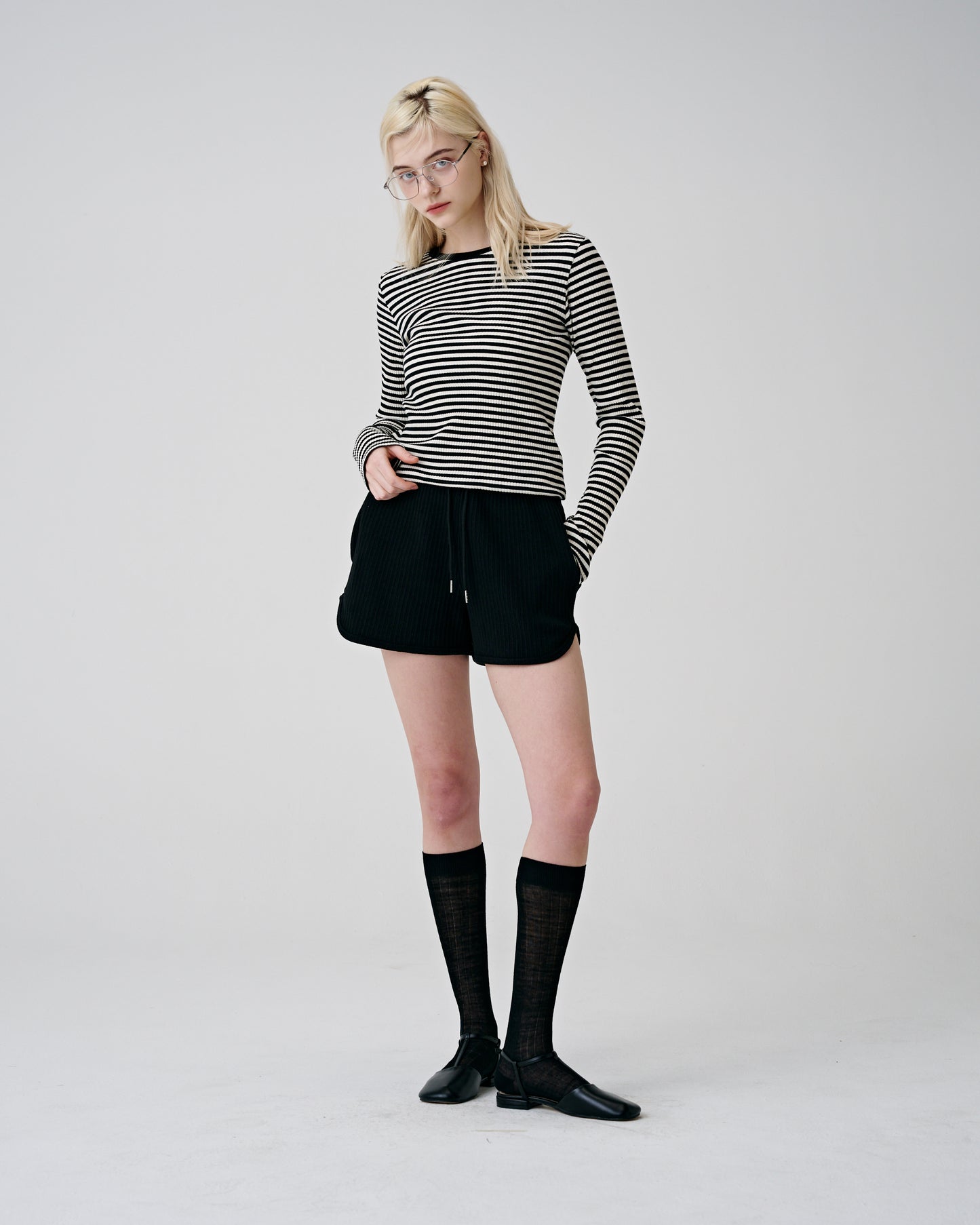 Odd Stripe Long Sleeve (Black)