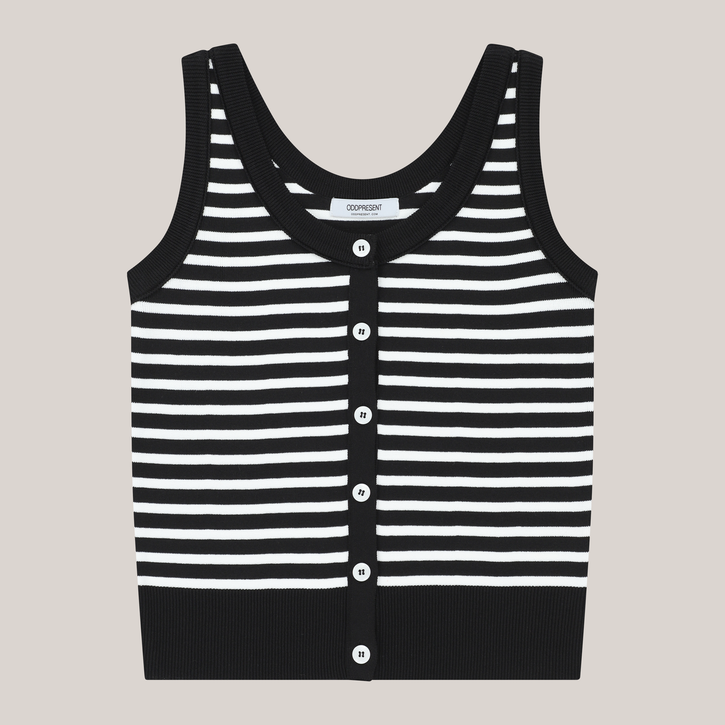 Striped Knit Vest