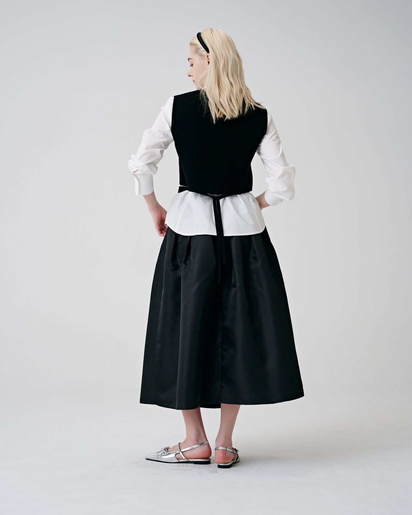 Paneled Maxi Skirt