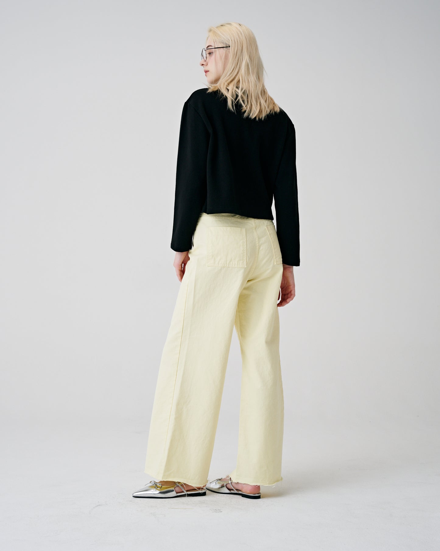 Rough Bell Bottom Cotton Pants (3 Colors)