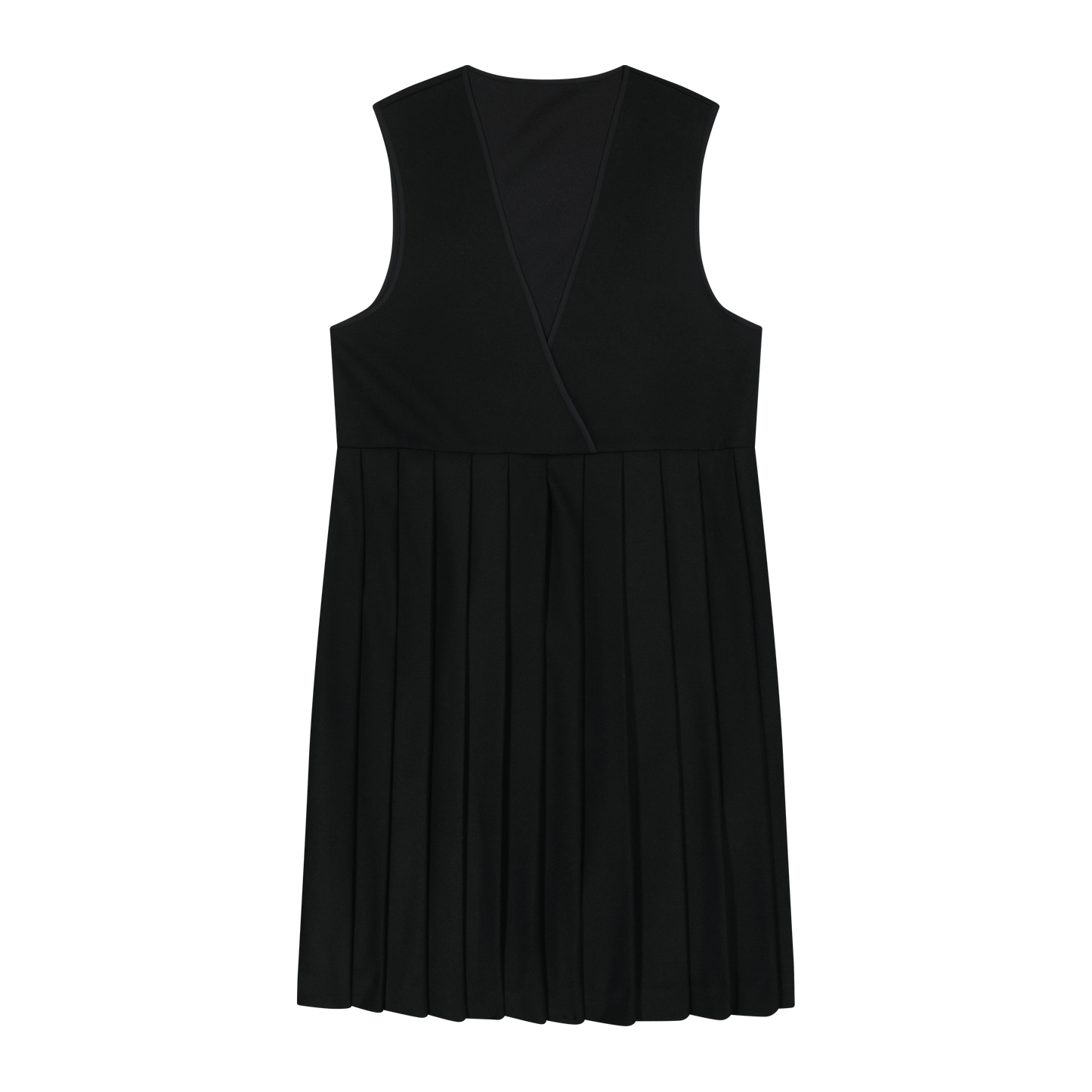 Sleeveless Pleated Drop Dress