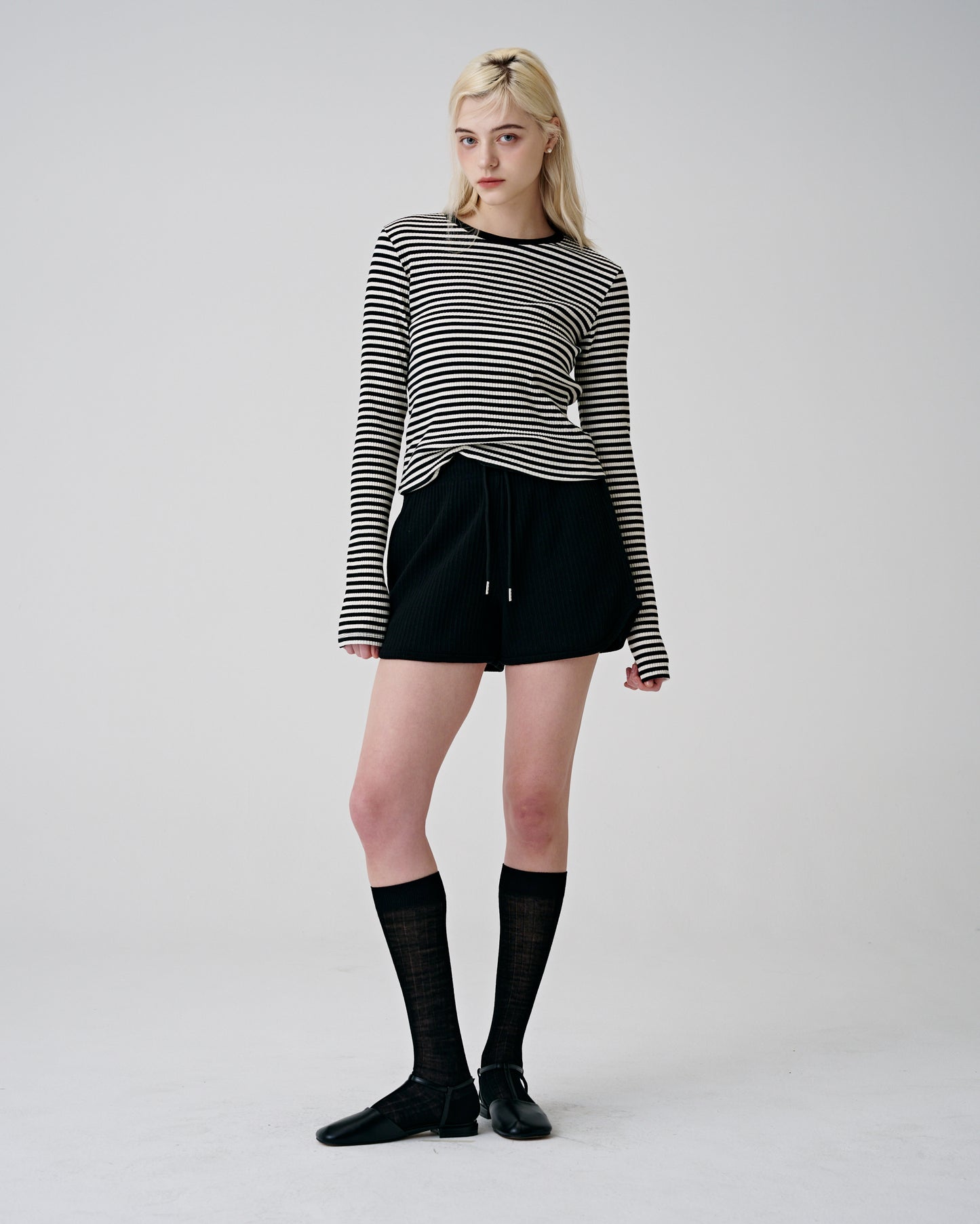 Odd Stripe Long Sleeve (Black)