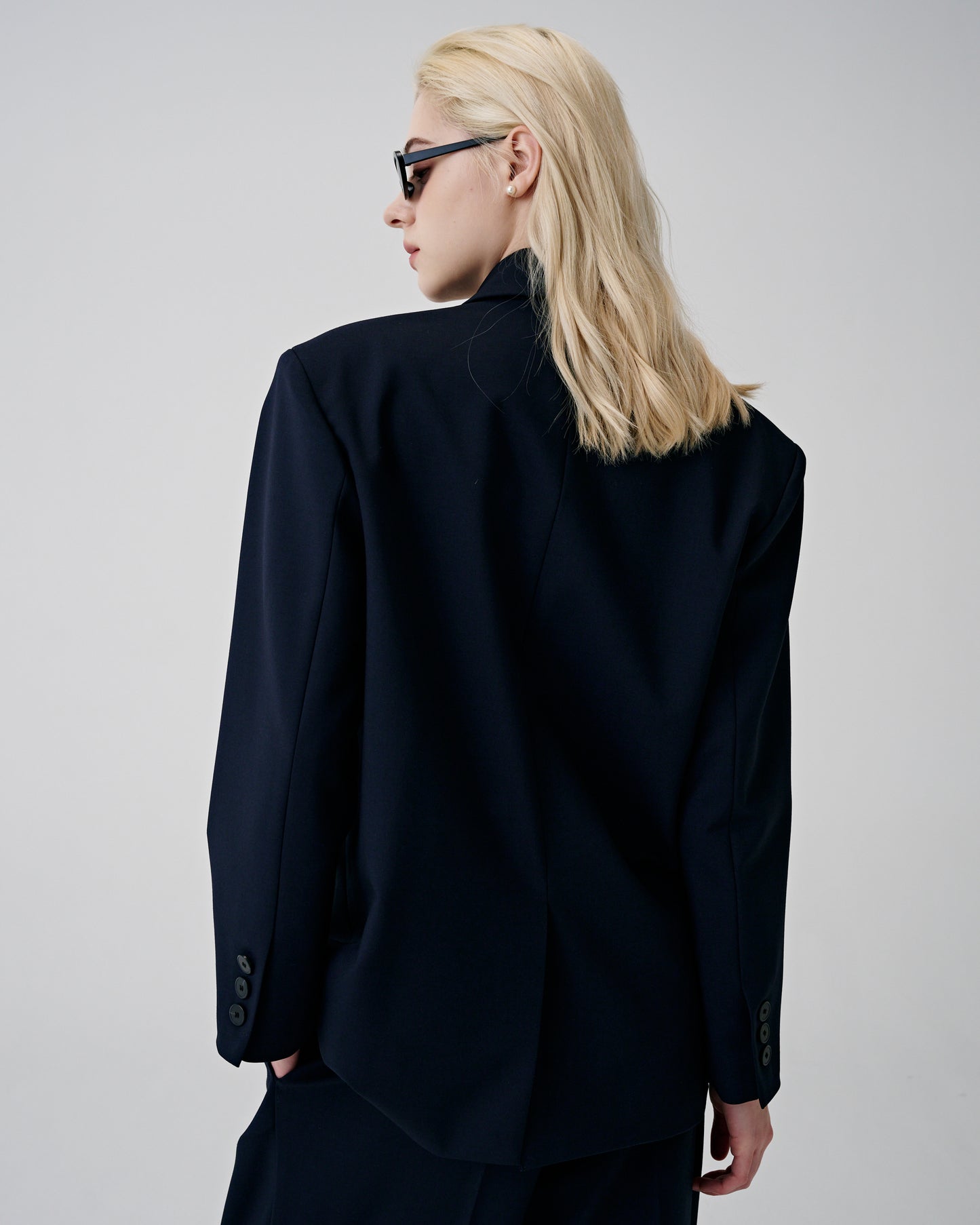 Set-up Oversize Blazer (Navy)