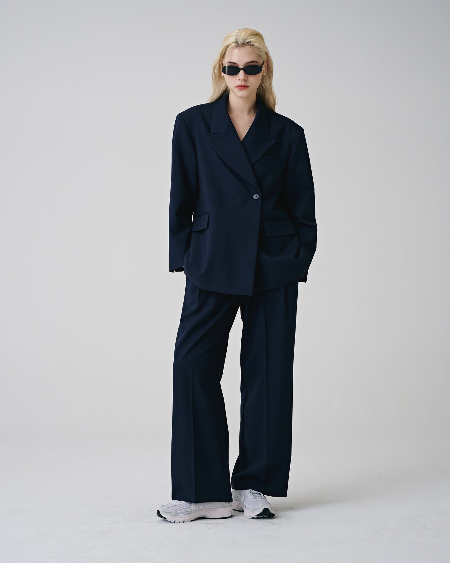 Set-up Oversize Blazer (Navy)