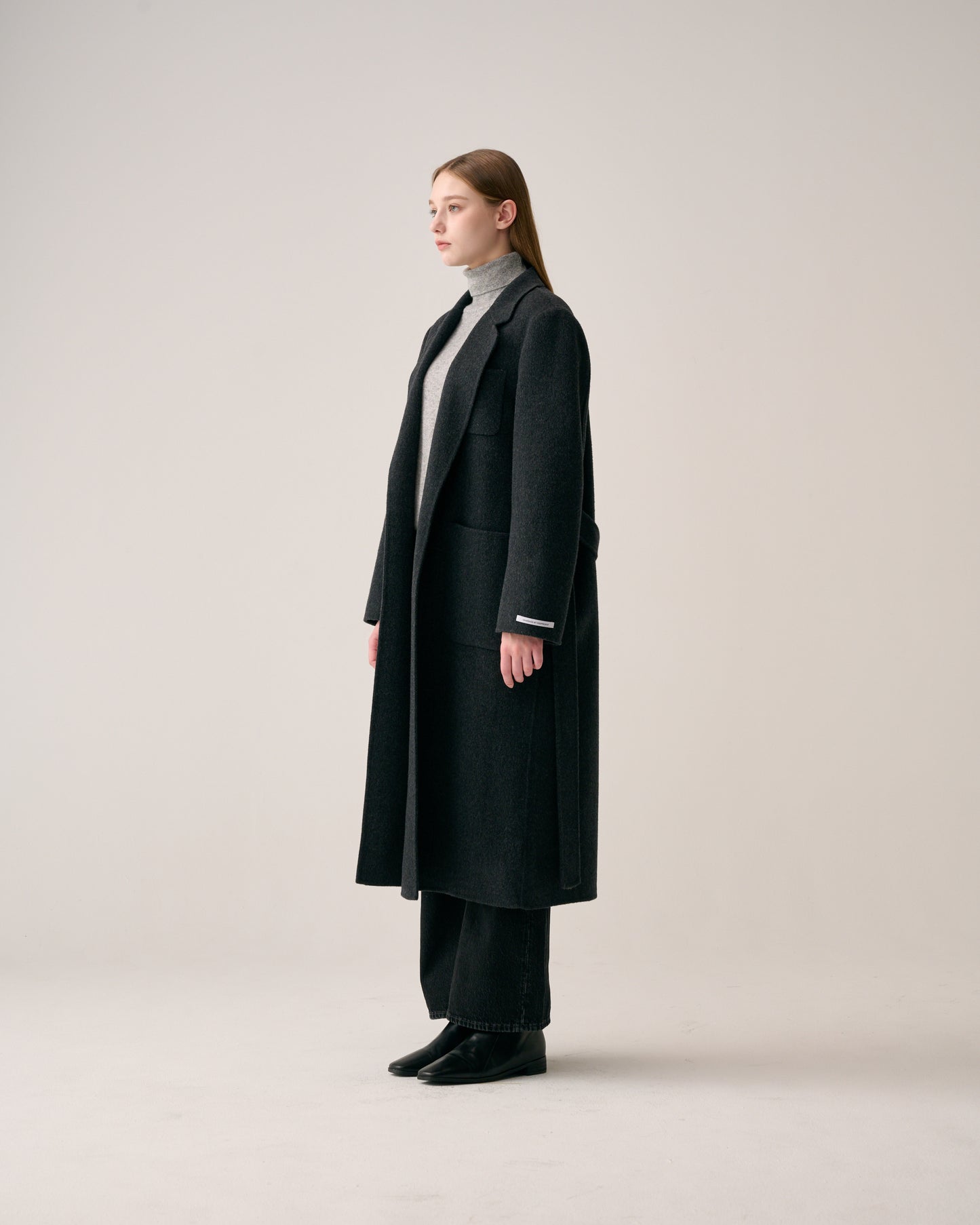 Front Pocket Long Coat