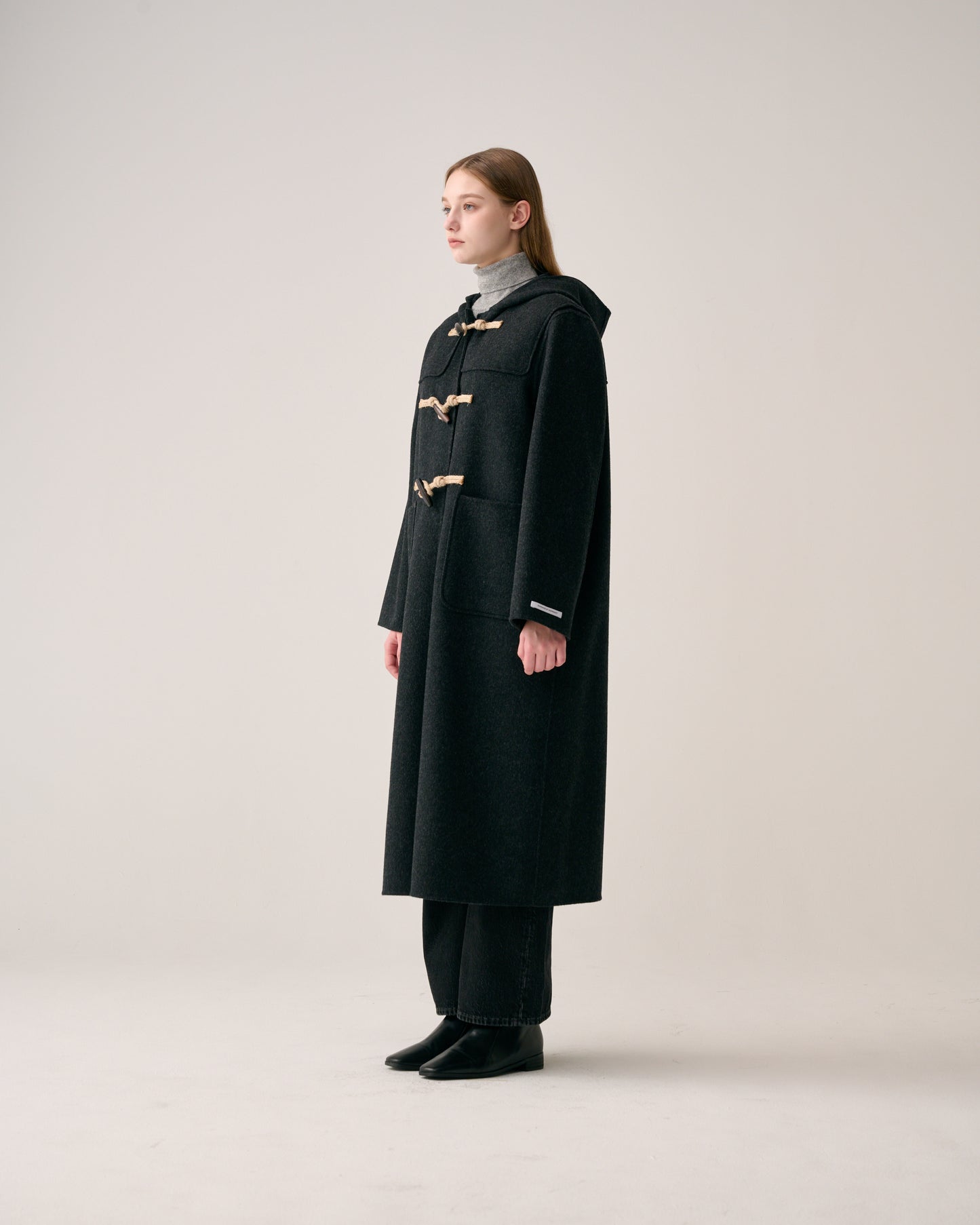 Duffle Long Coat w/Hoodie