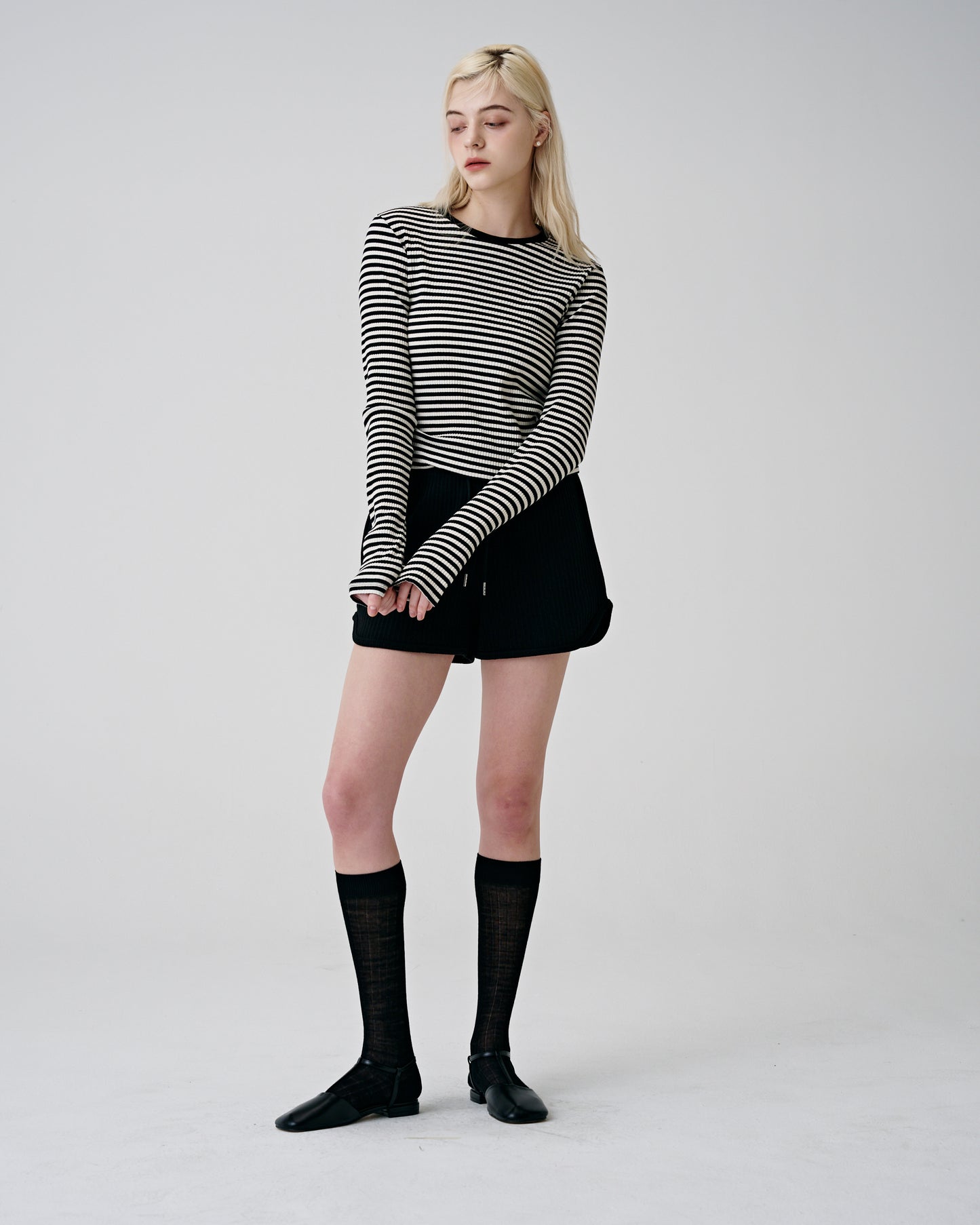 Odd Stripe Long Sleeve (Black)