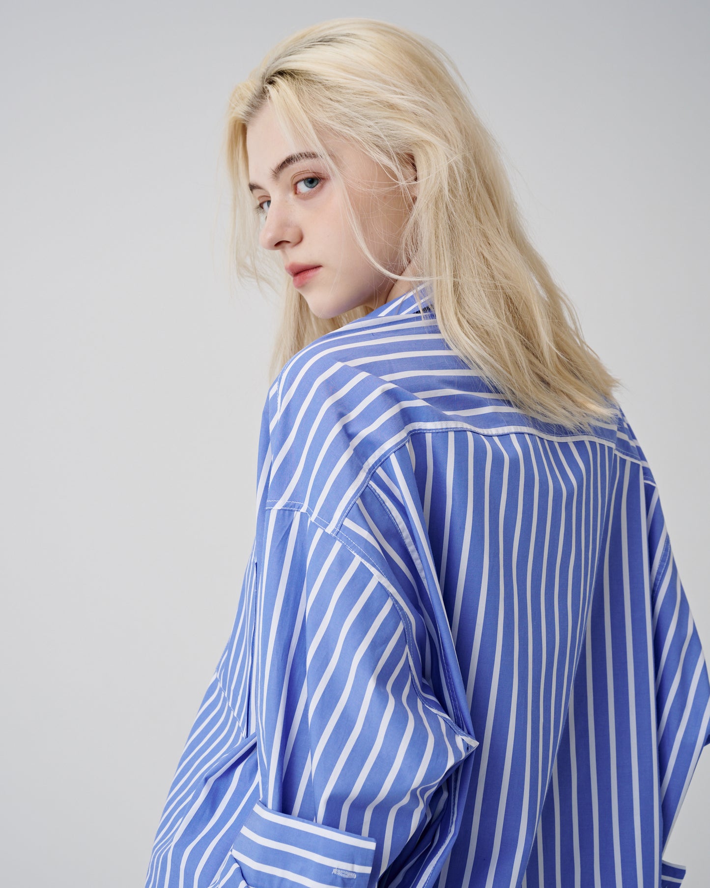 Oversize Shirts (Blue Stripe)