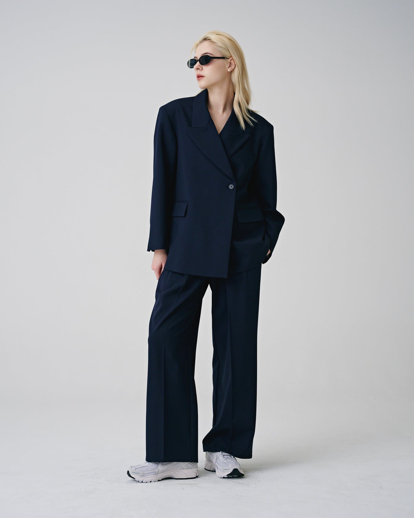 Set-up Oversize Blazer (Navy)