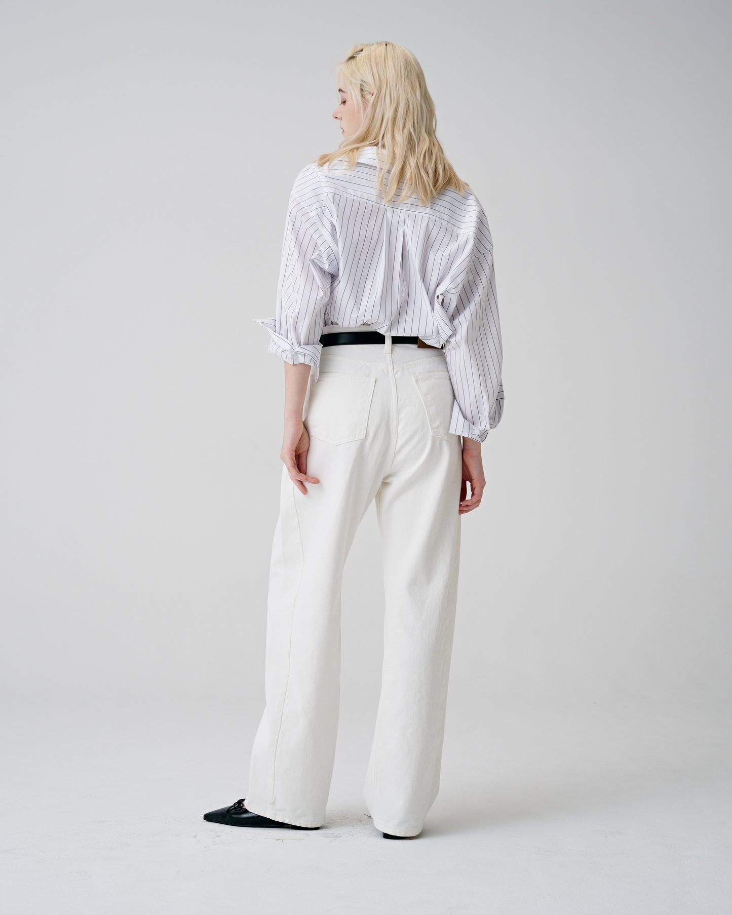 Odd Cut Wide Cotton Pants