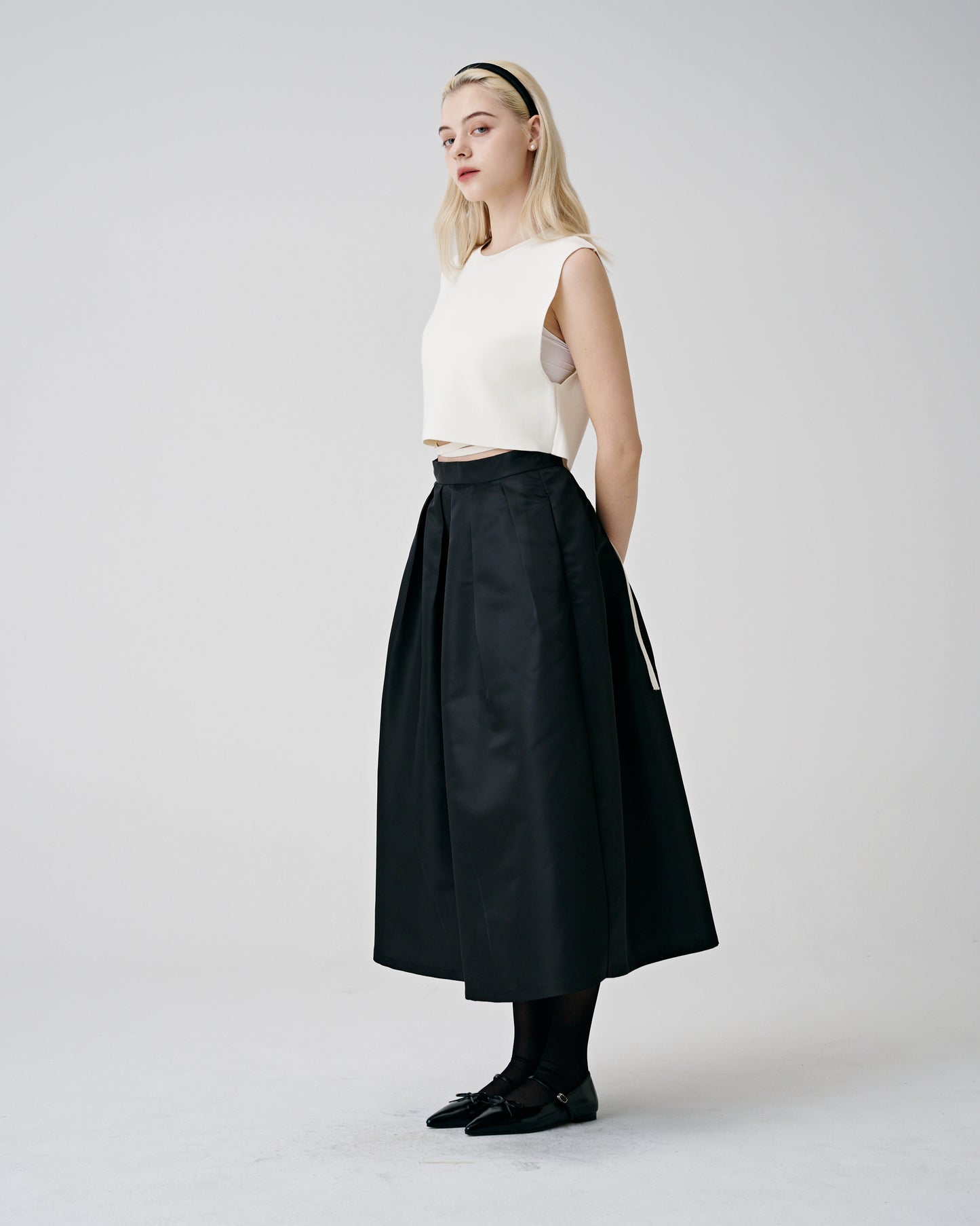 Paneled Maxi Skirt