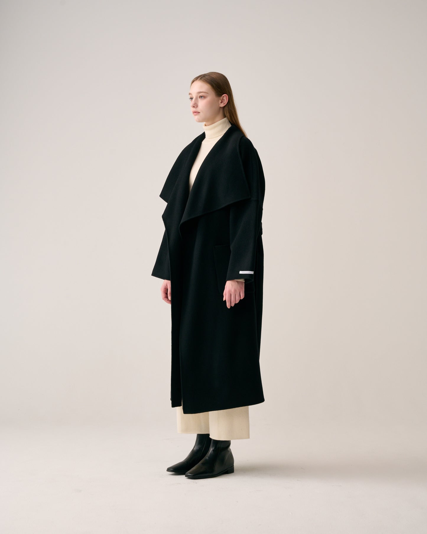 Shawl Collar Long Coat