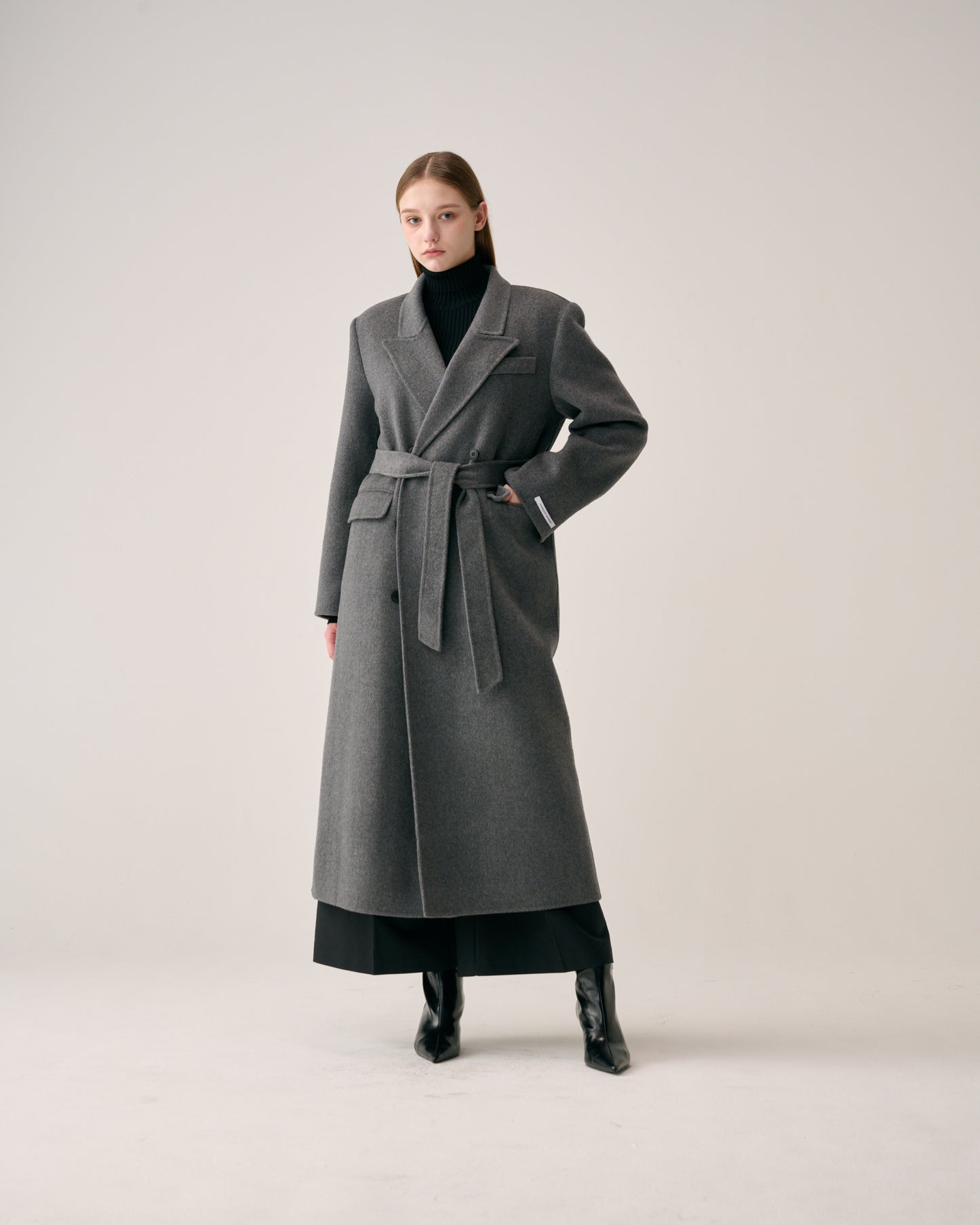 Double Button Long Coat