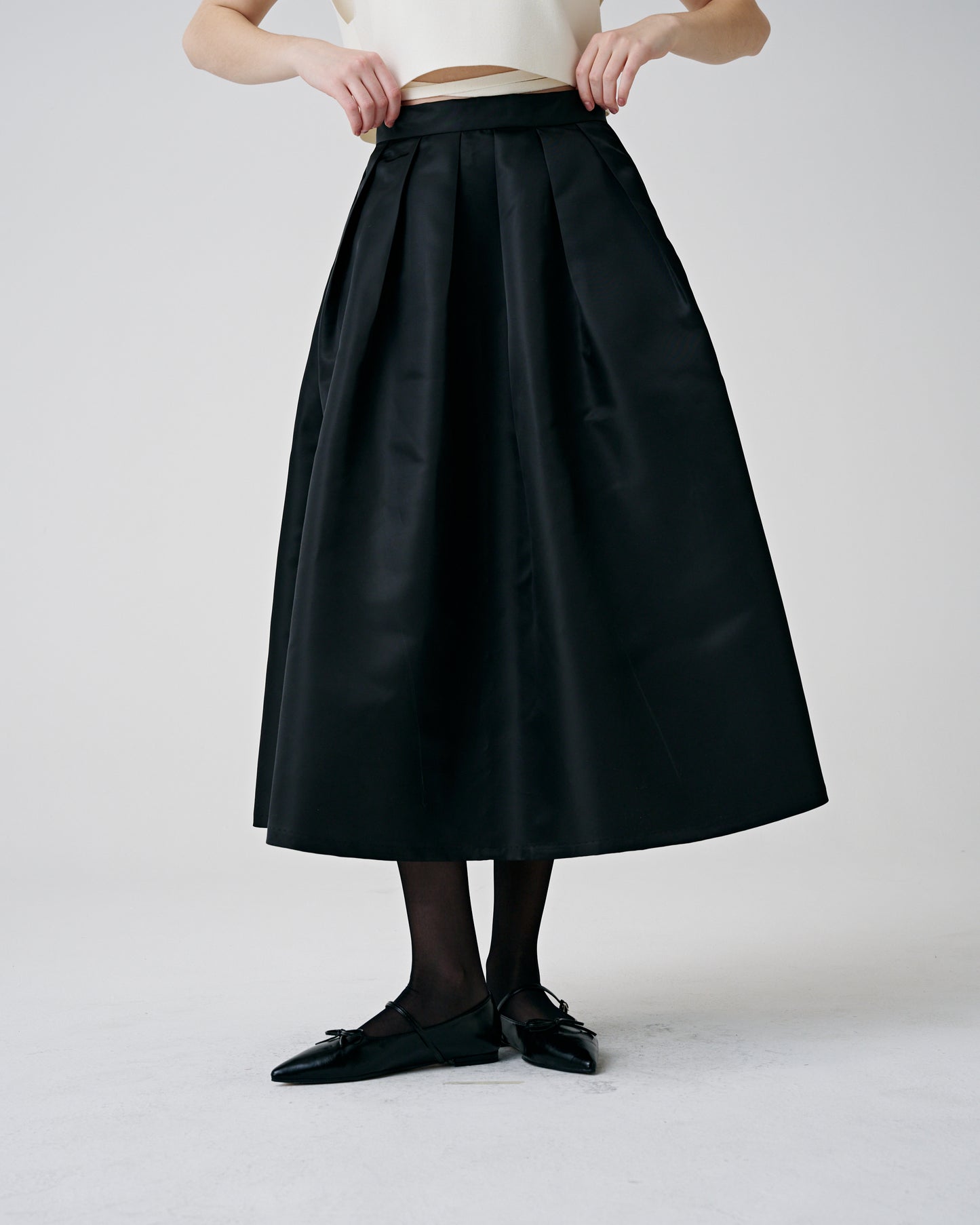 Paneled Maxi Skirt