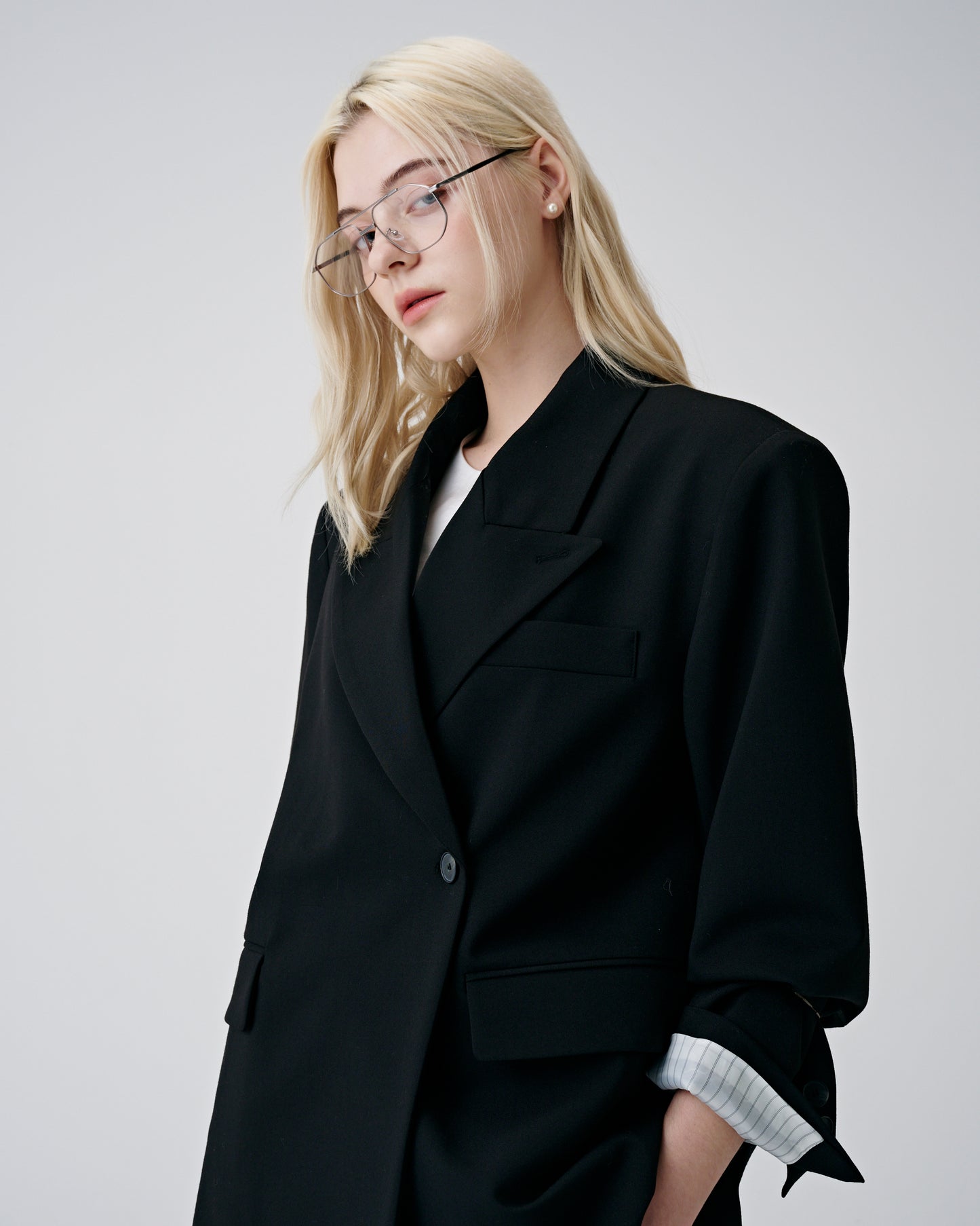 Set-up Oversize Blazer (Black)