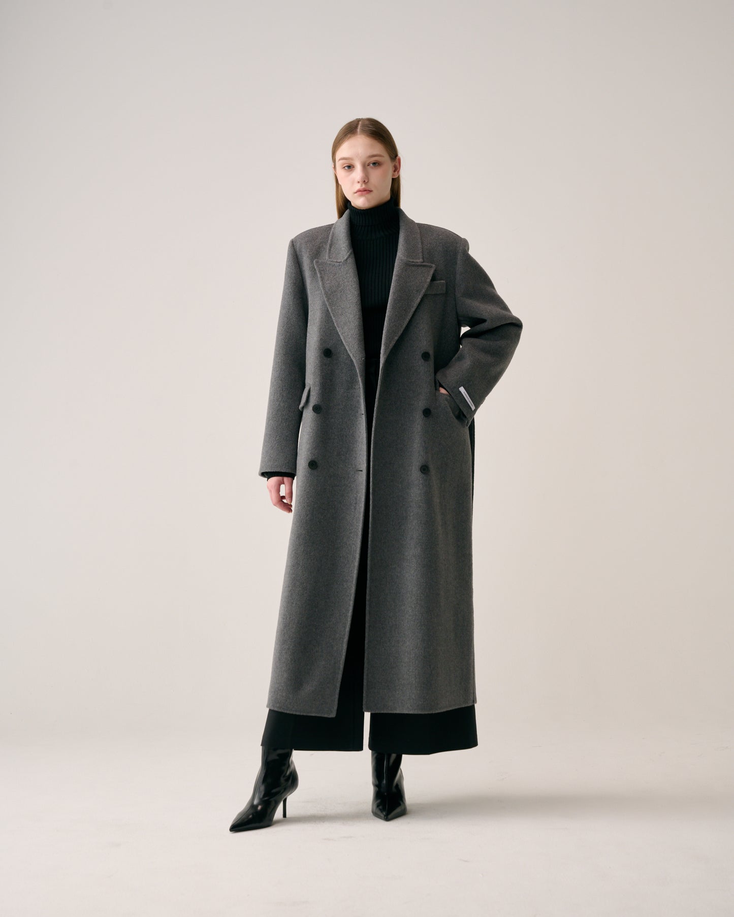 Double Button Long Coat