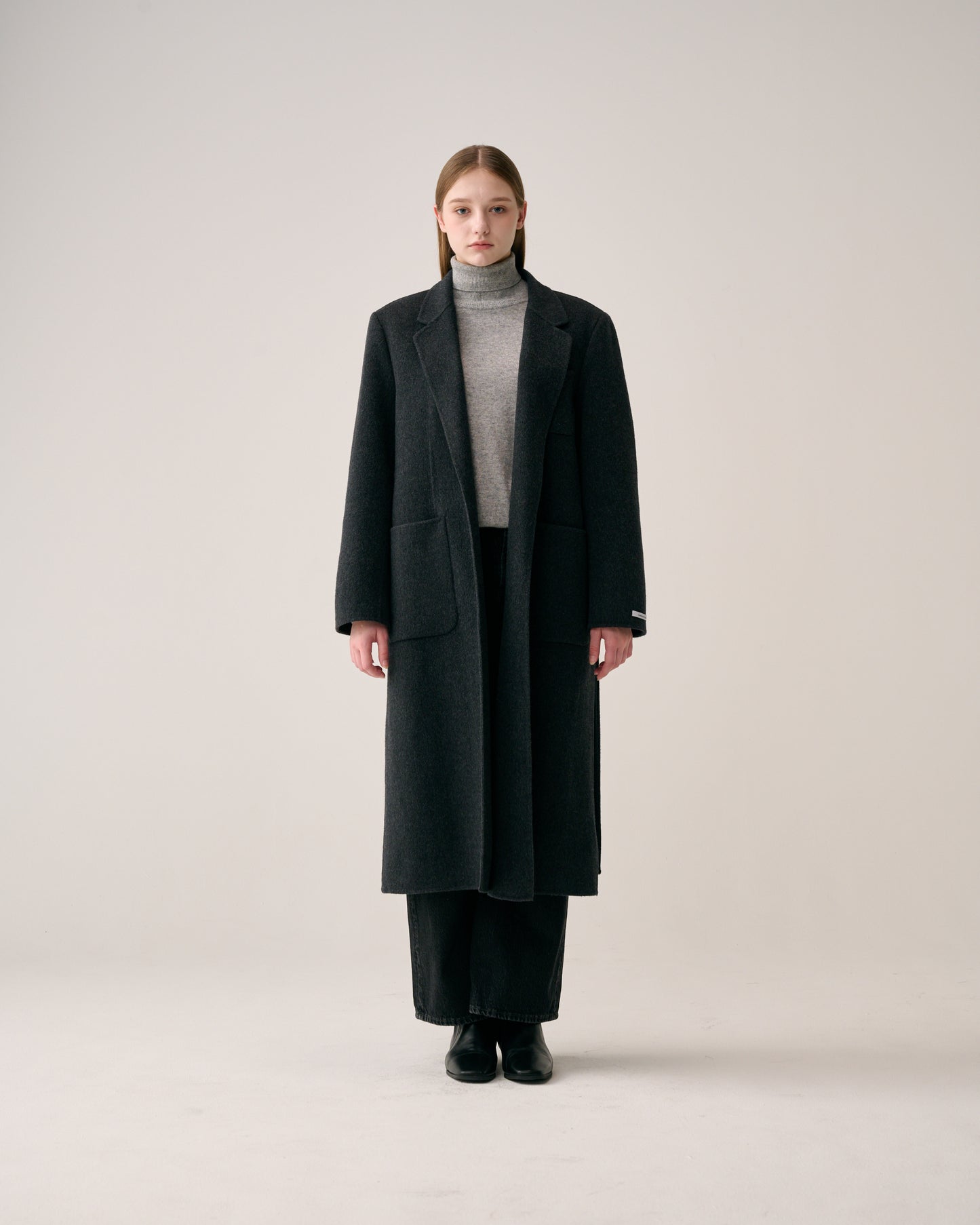 Front Pocket Long Coat