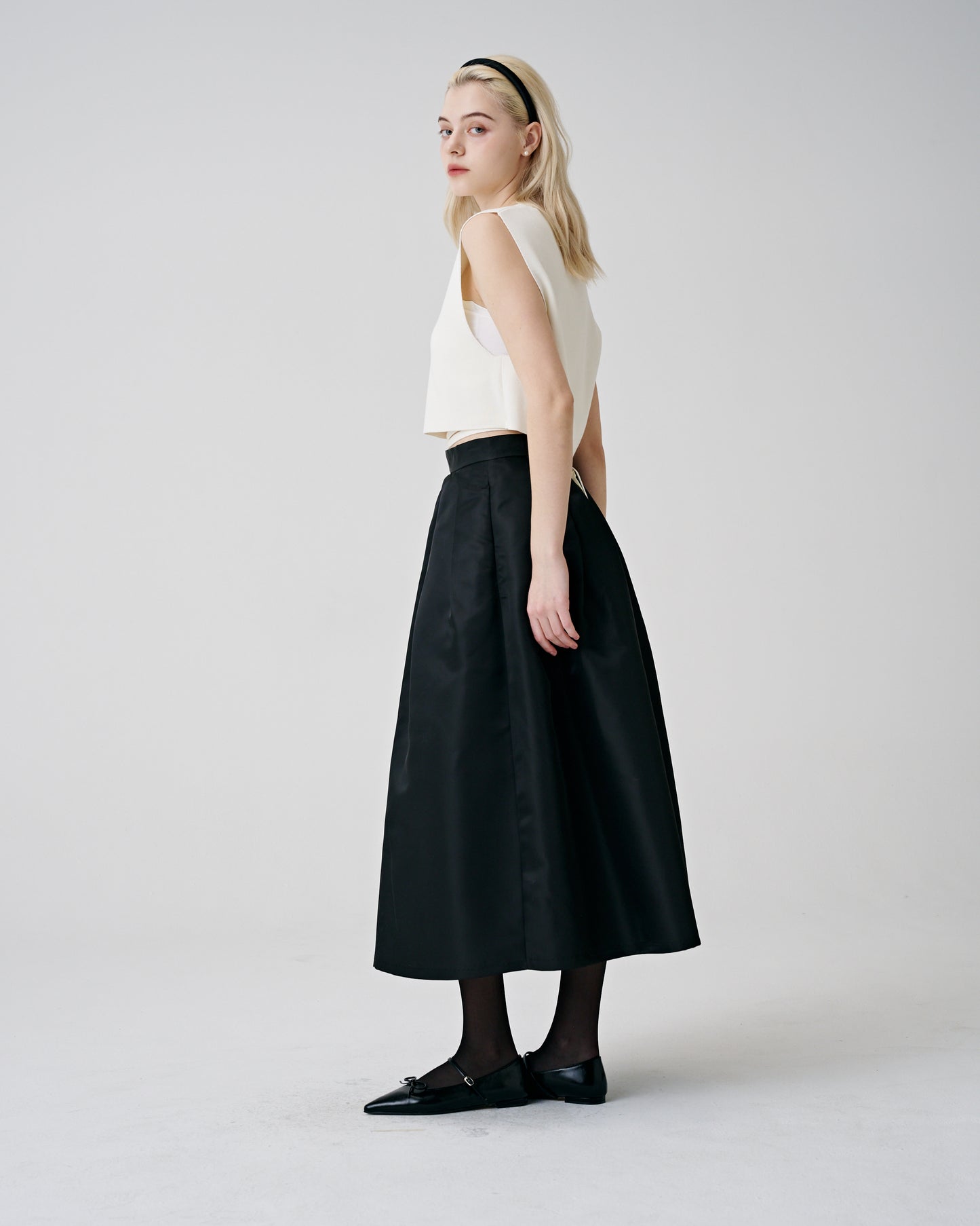 Paneled Maxi Skirt