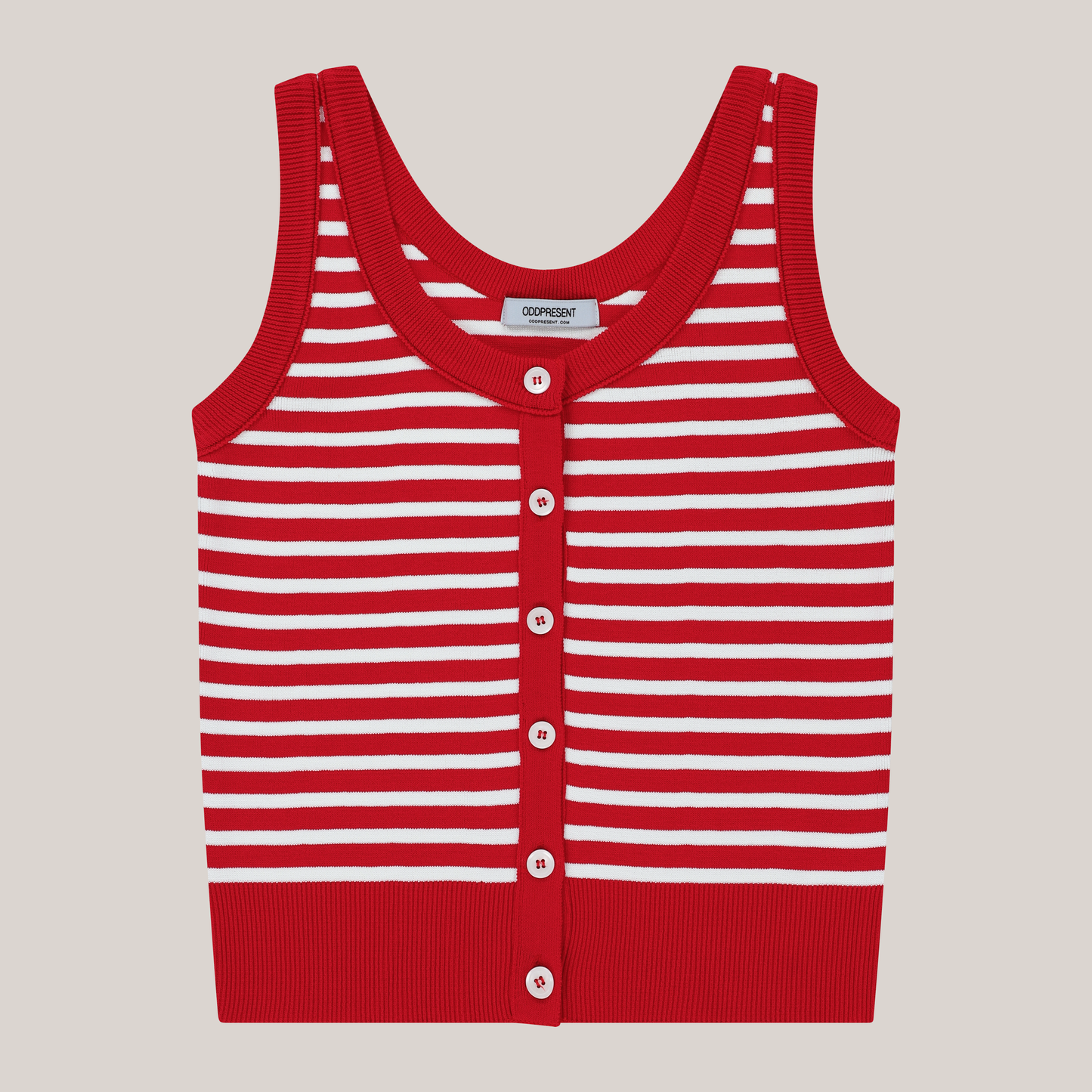 Striped Knit Vest