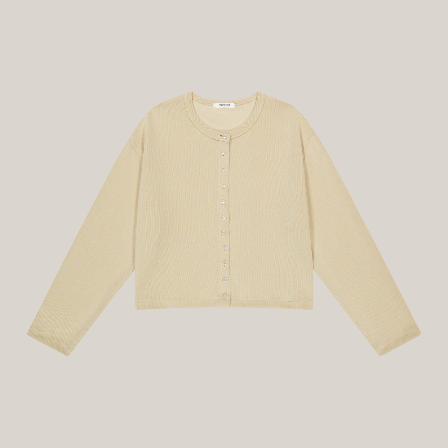 Button Lined Cardigan (Butter)