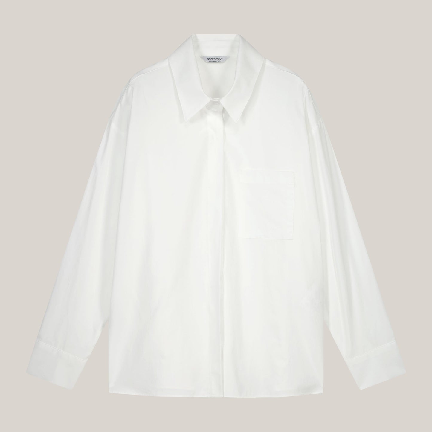 Hidden Button Shirts (White)