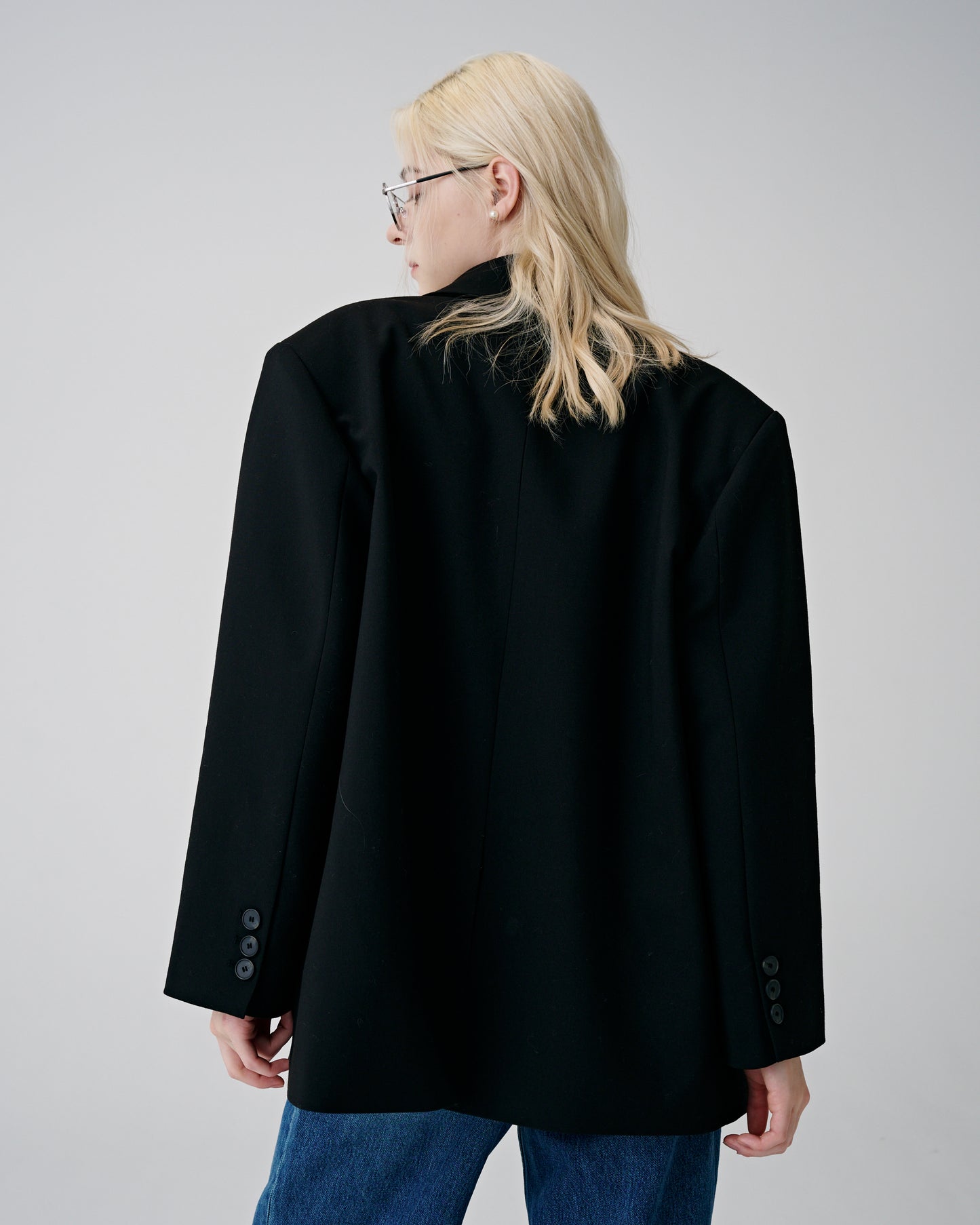 Set-up Oversize Blazer (Black)