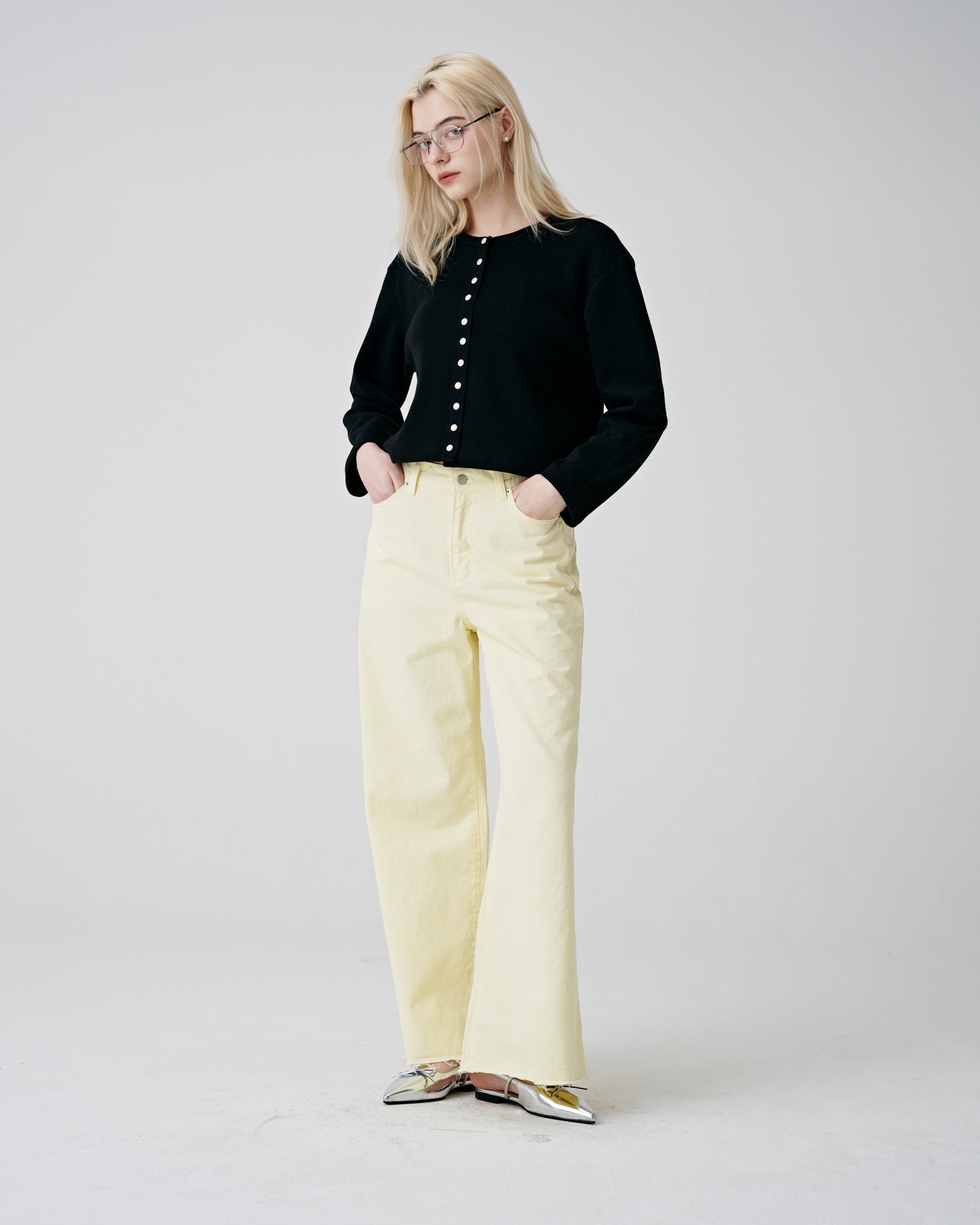 Rough Bell Bottom Cotton Pants (3 Colors)