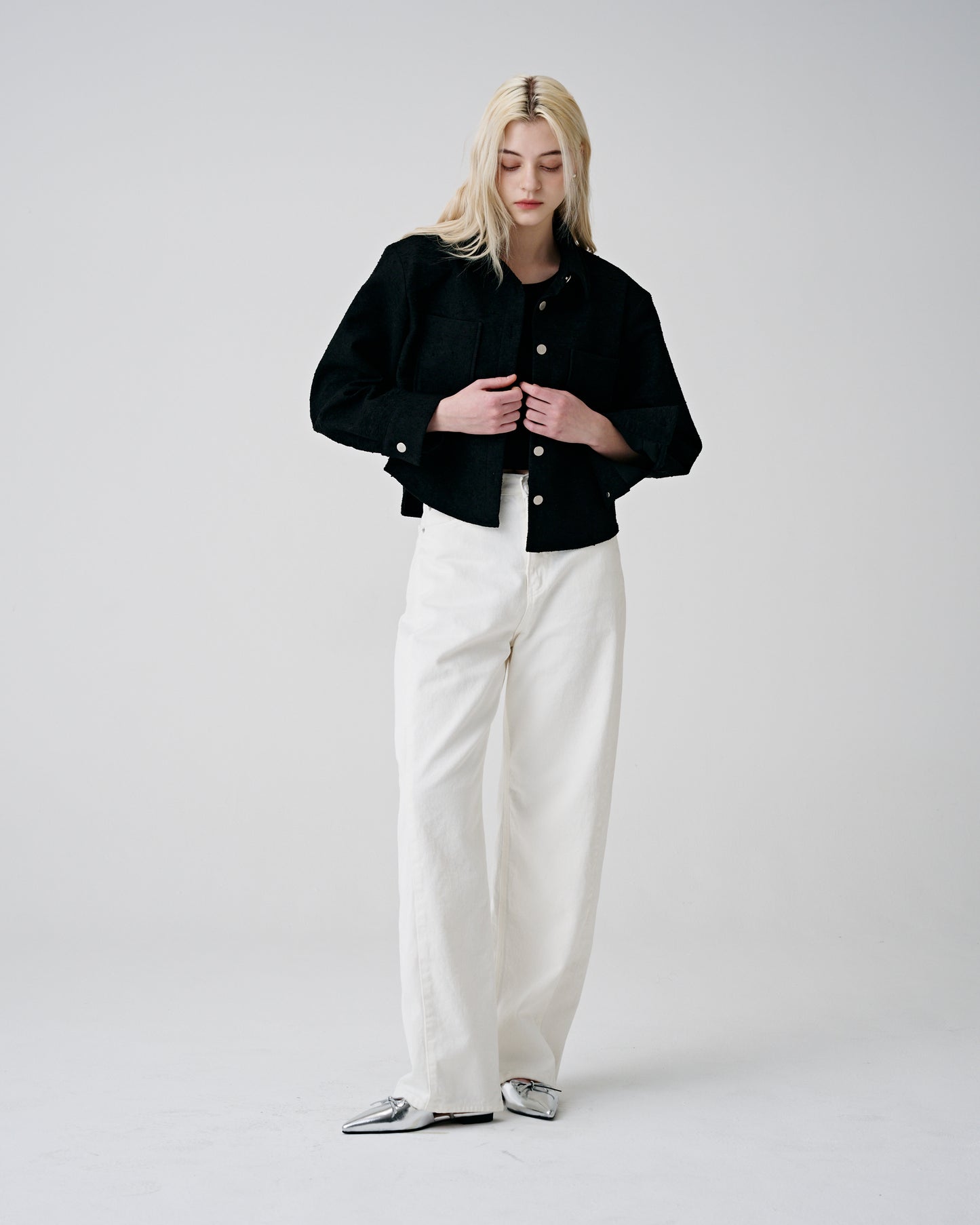 Odd Cut Wide Cotton Pants