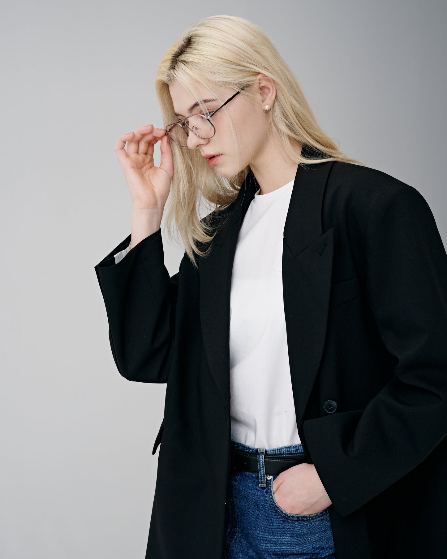 Set-up Oversize Blazer (Black)