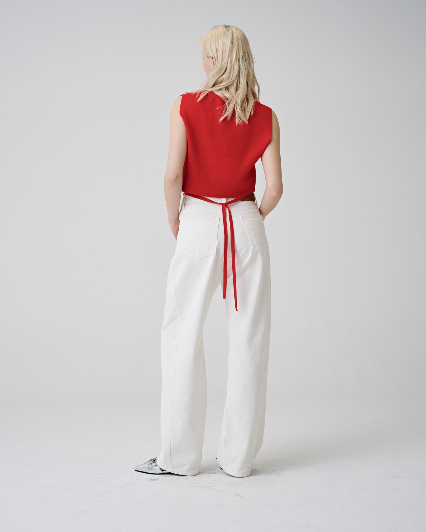 Odd Cut Wide Cotton Pants