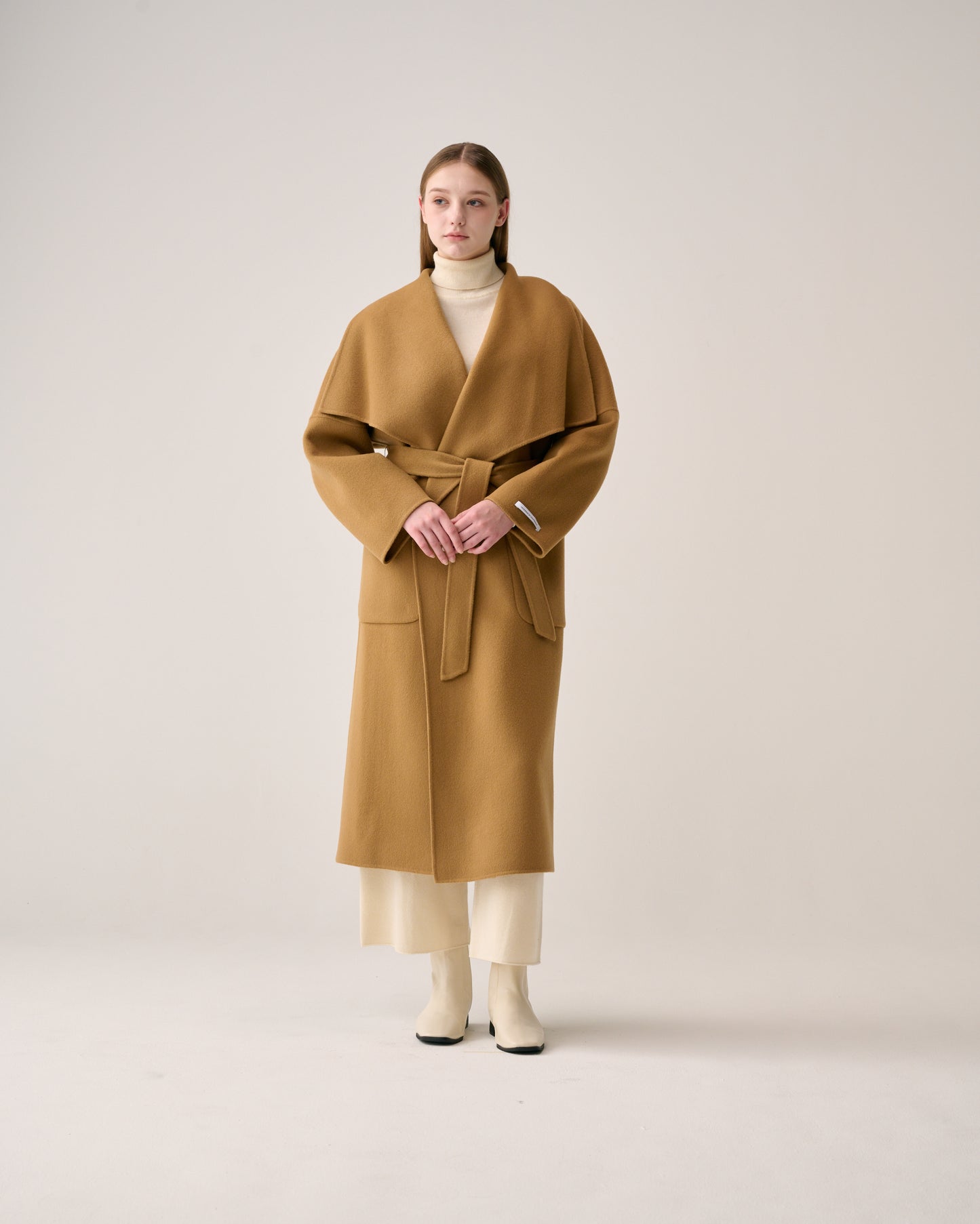 Shawl Collar Long Coat