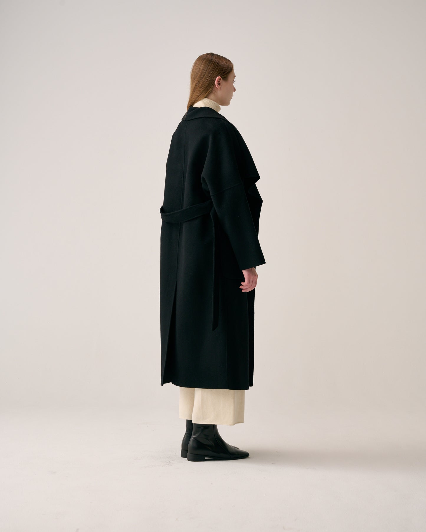 Shawl Collar Long Coat