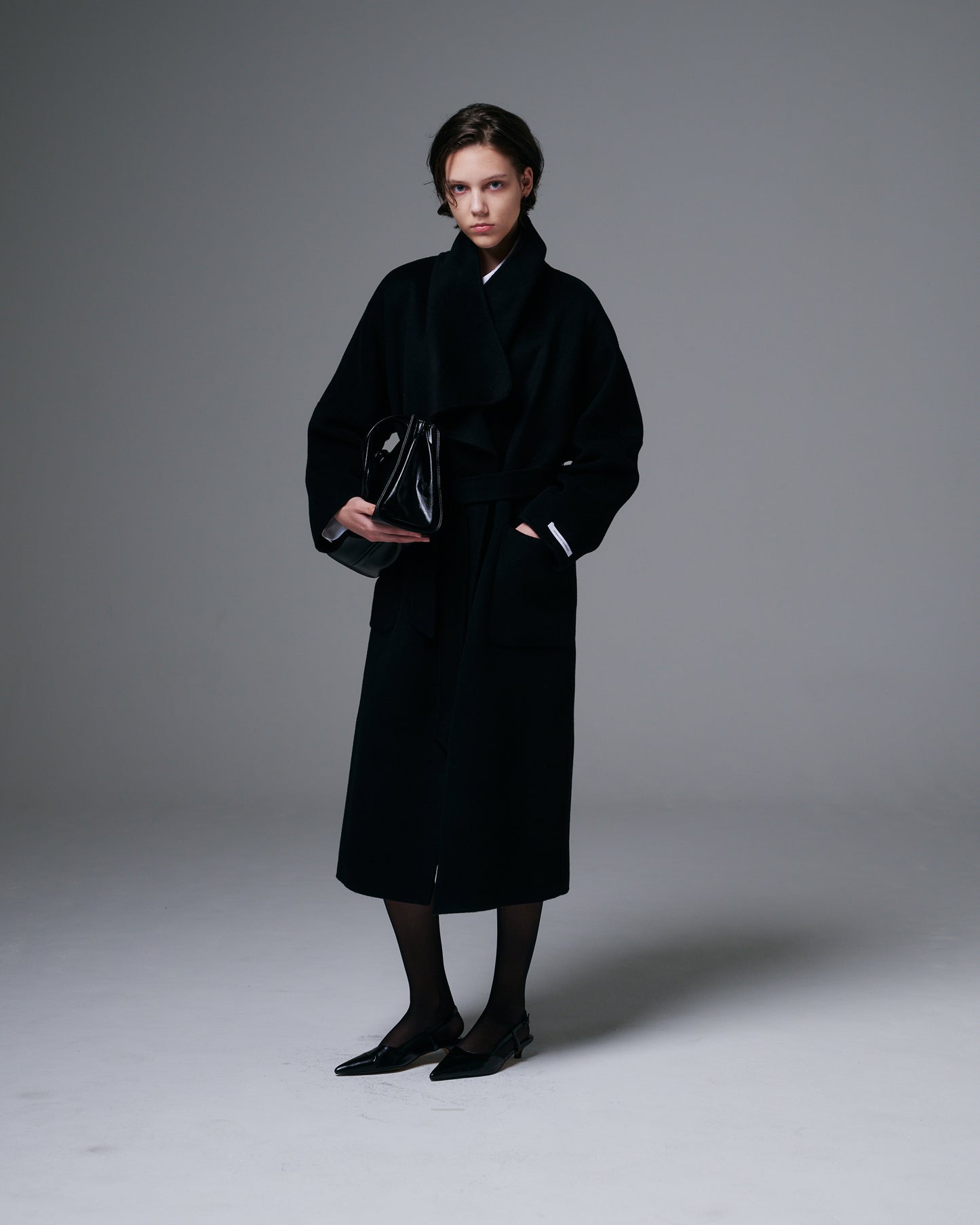 Shawl Collar Long Coat