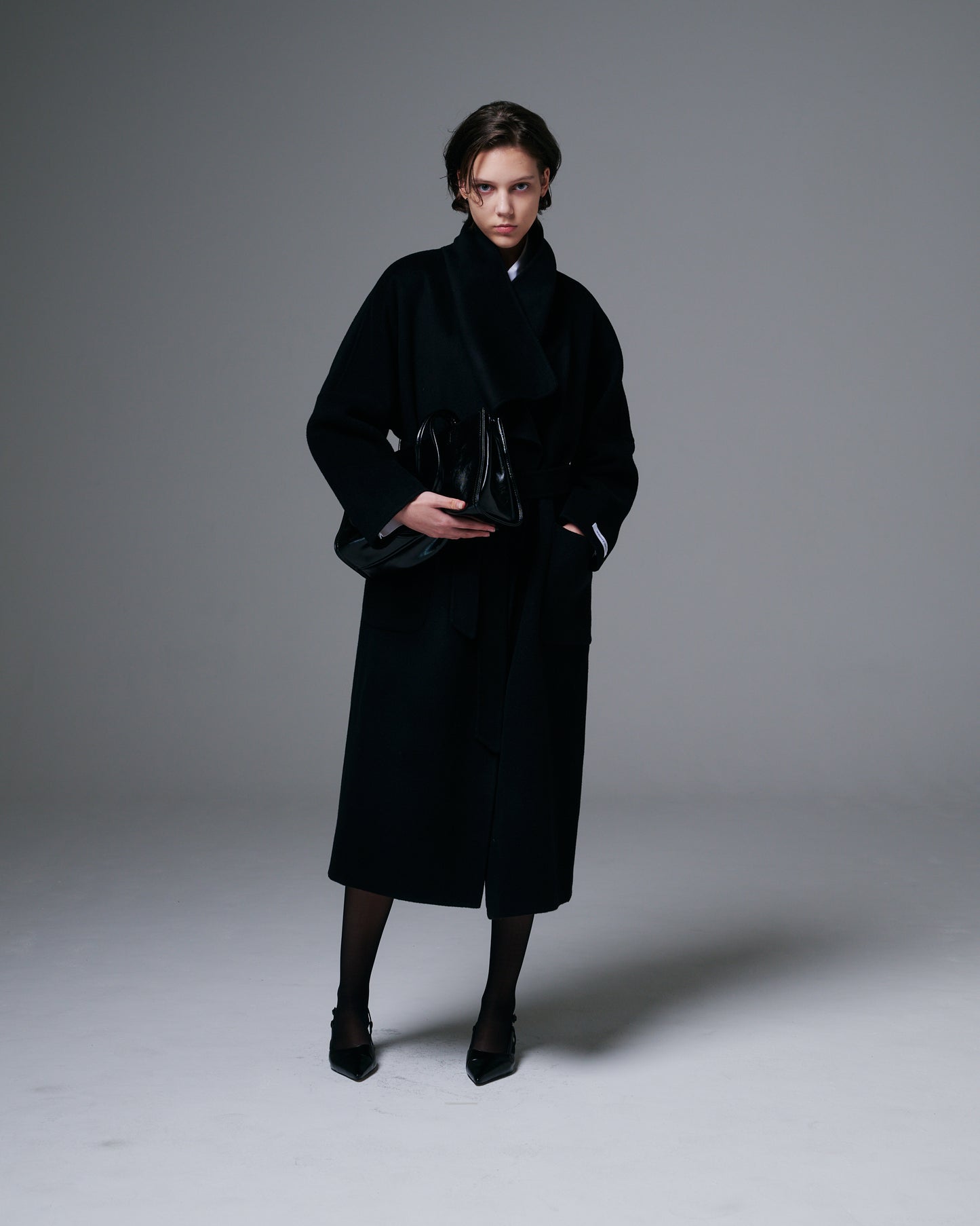 Shawl Collar Long Coat