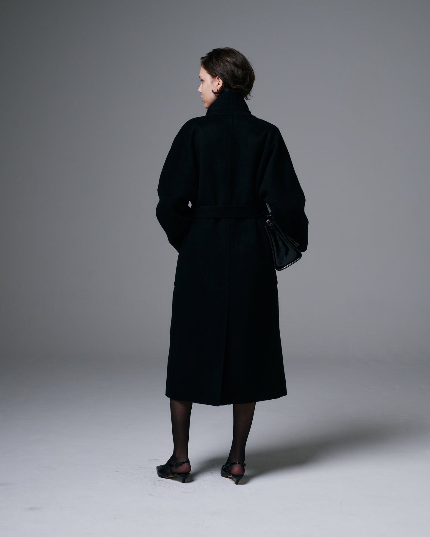 Shawl Collar Long Coat