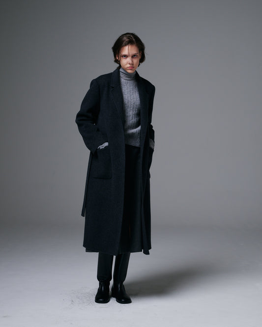 Buttonless Long Coat