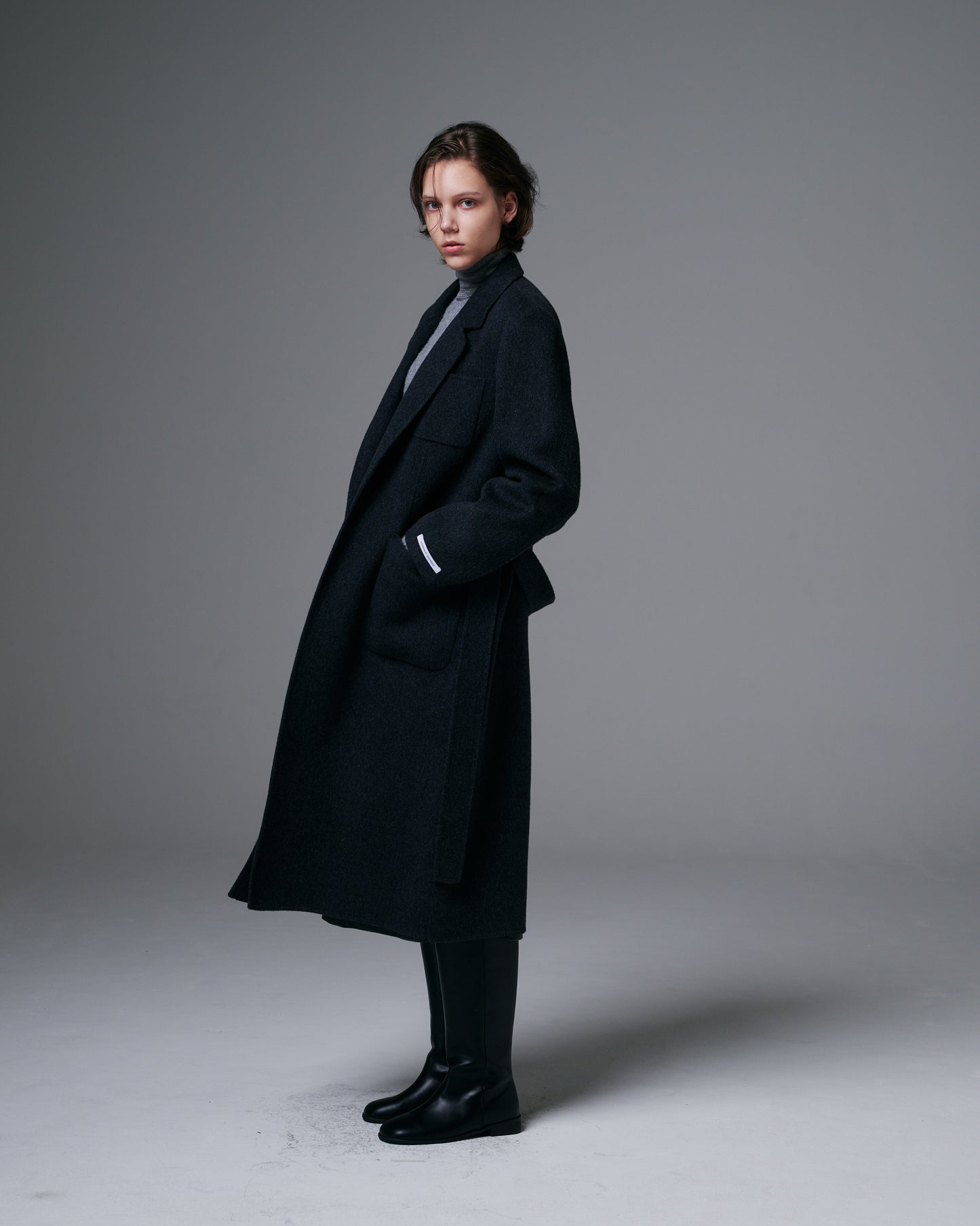 Buttonless Long Coat