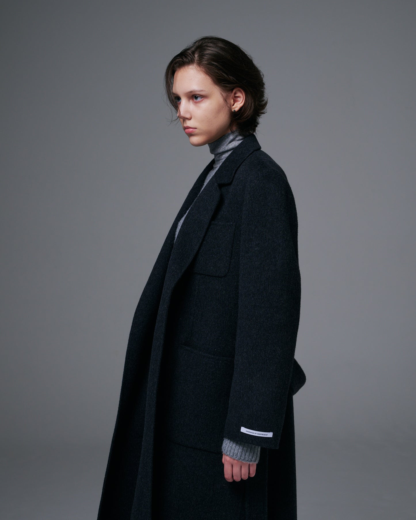 Buttonless Long Coat