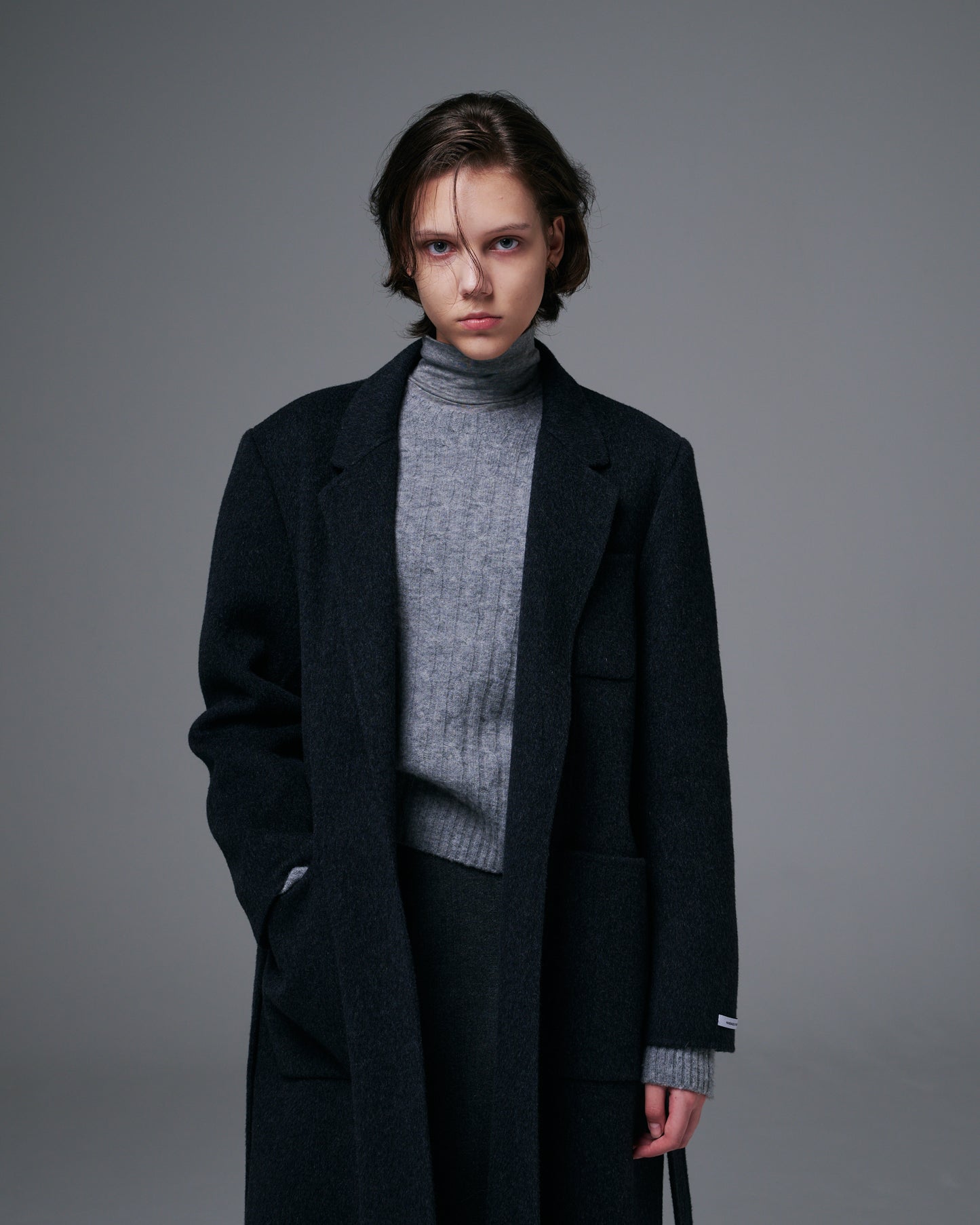 Buttonless Long Coat