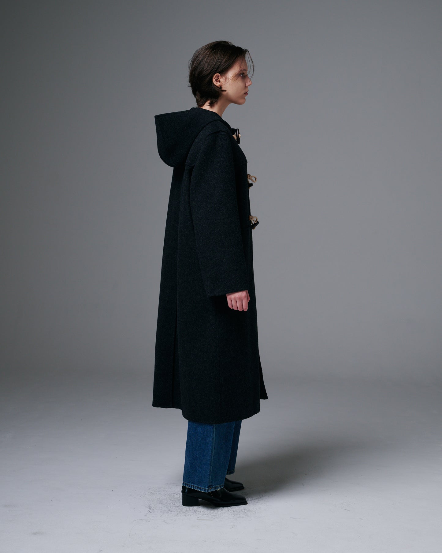 Hooded Duffle Long Coat