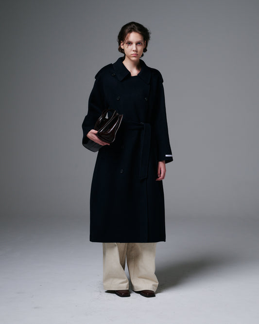 French Epaulette Long Coat