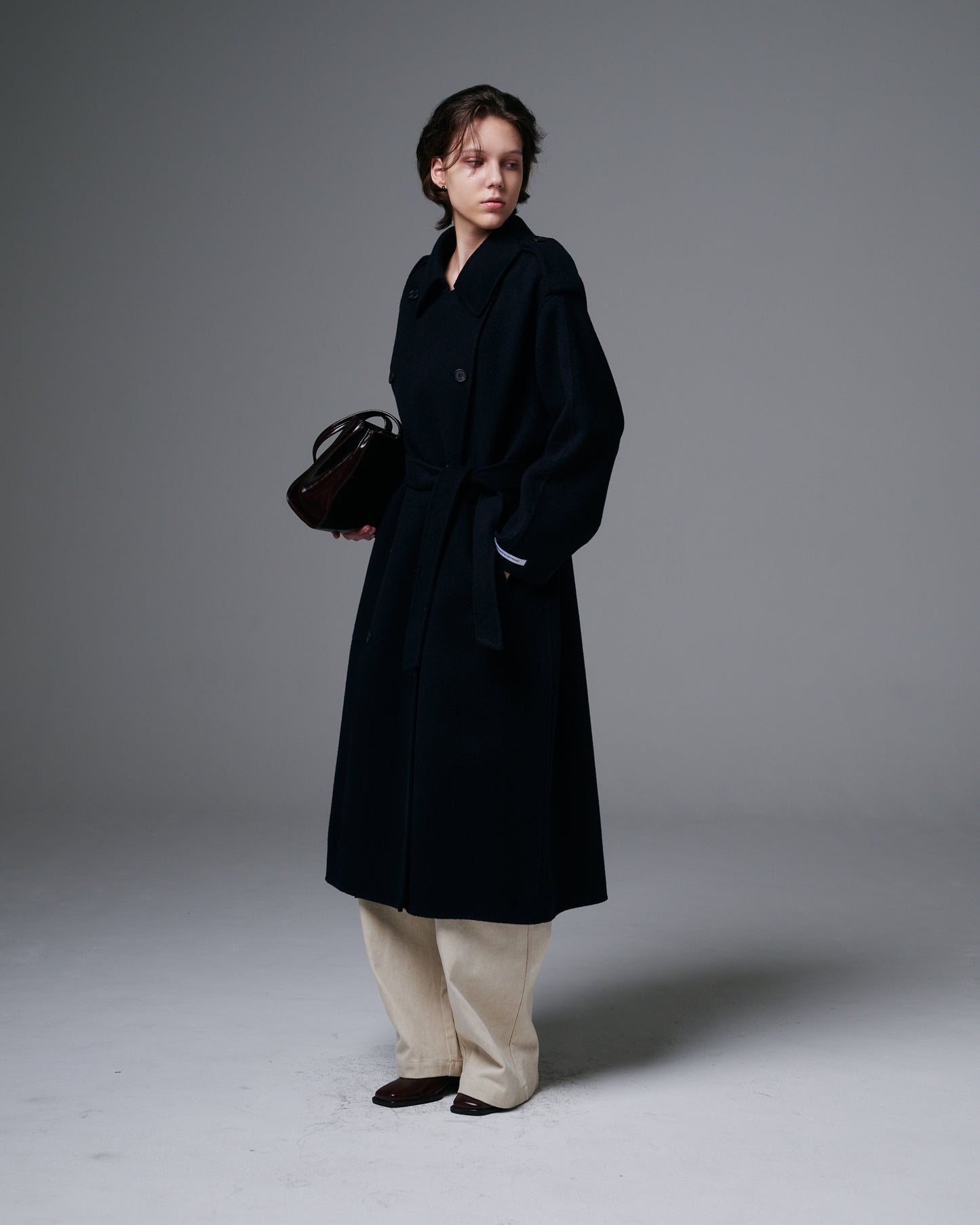 French Epaulette Long Coat