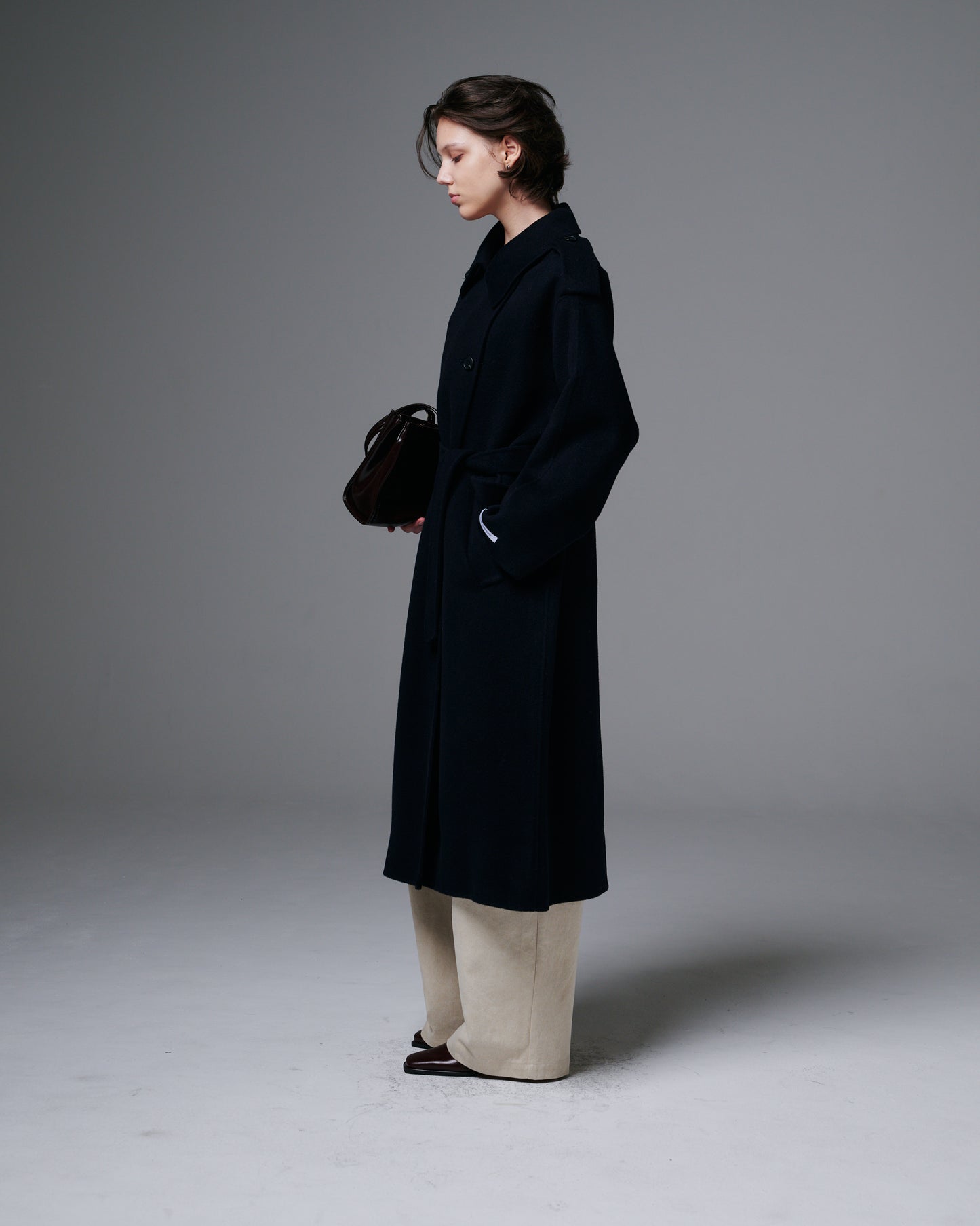 French Epaulette Long Coat