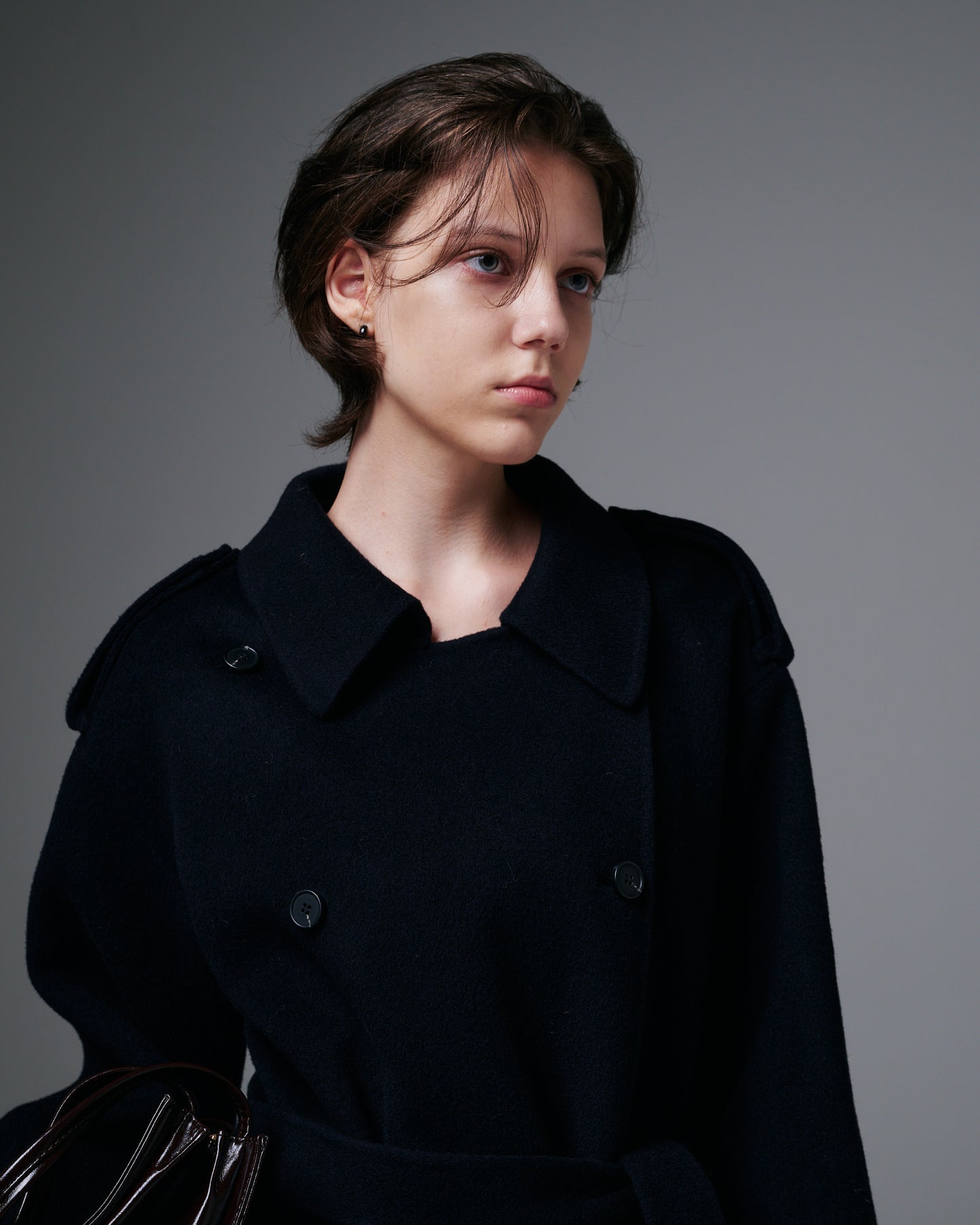 French Epaulette Long Coat