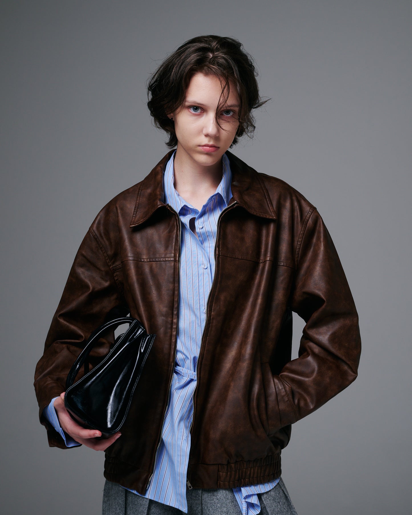 Vegan Leather Blouson