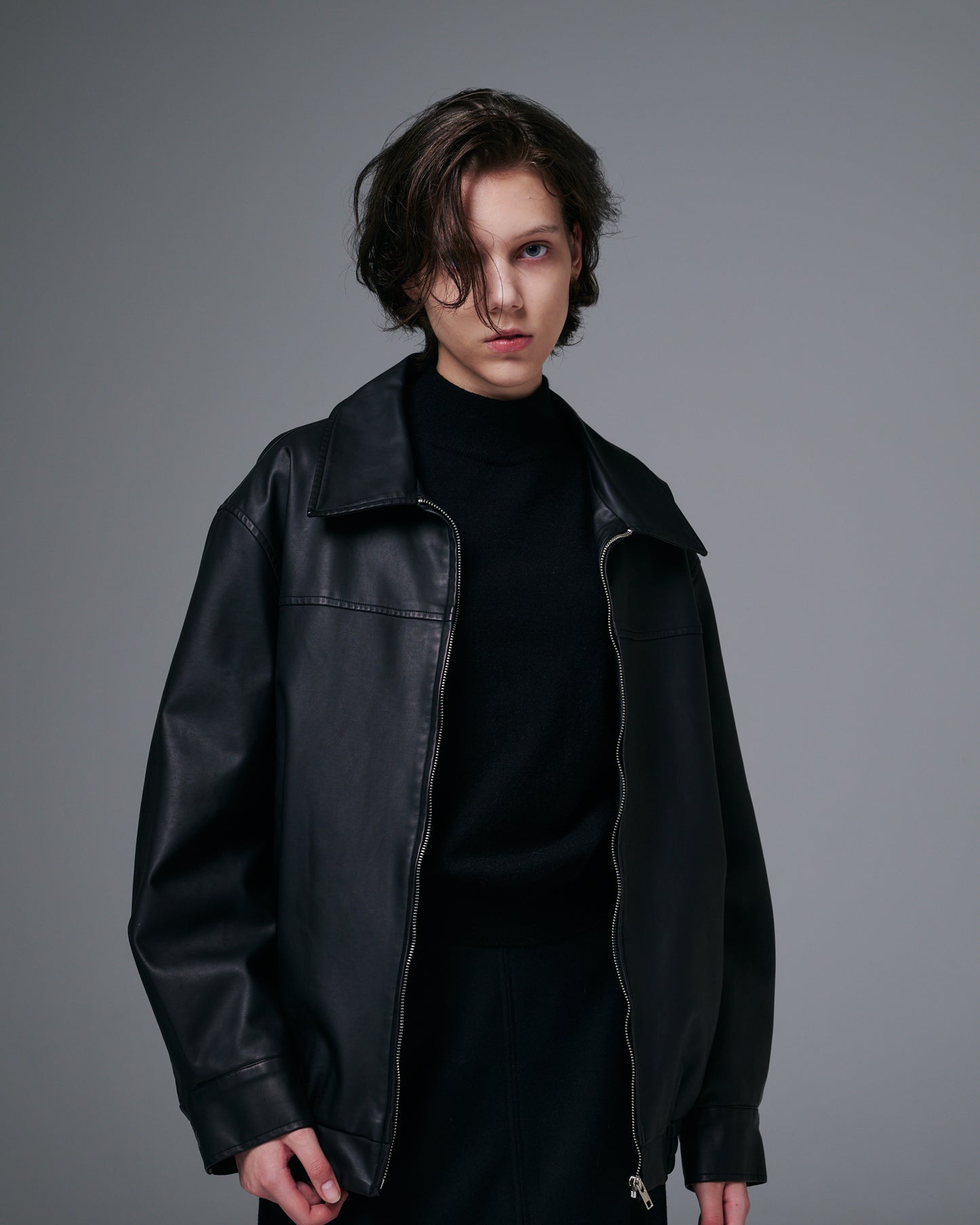 Vegan Leather Blouson